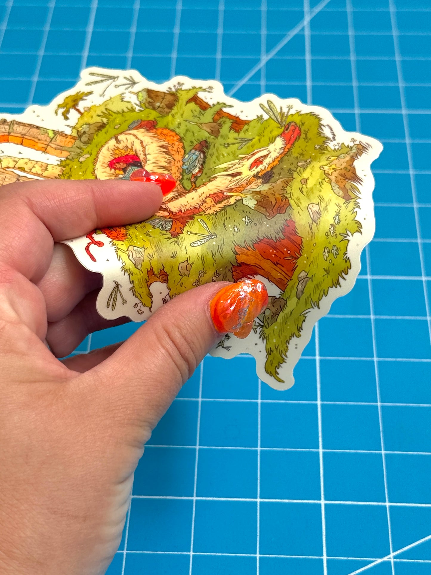 Book Dragon Sticker