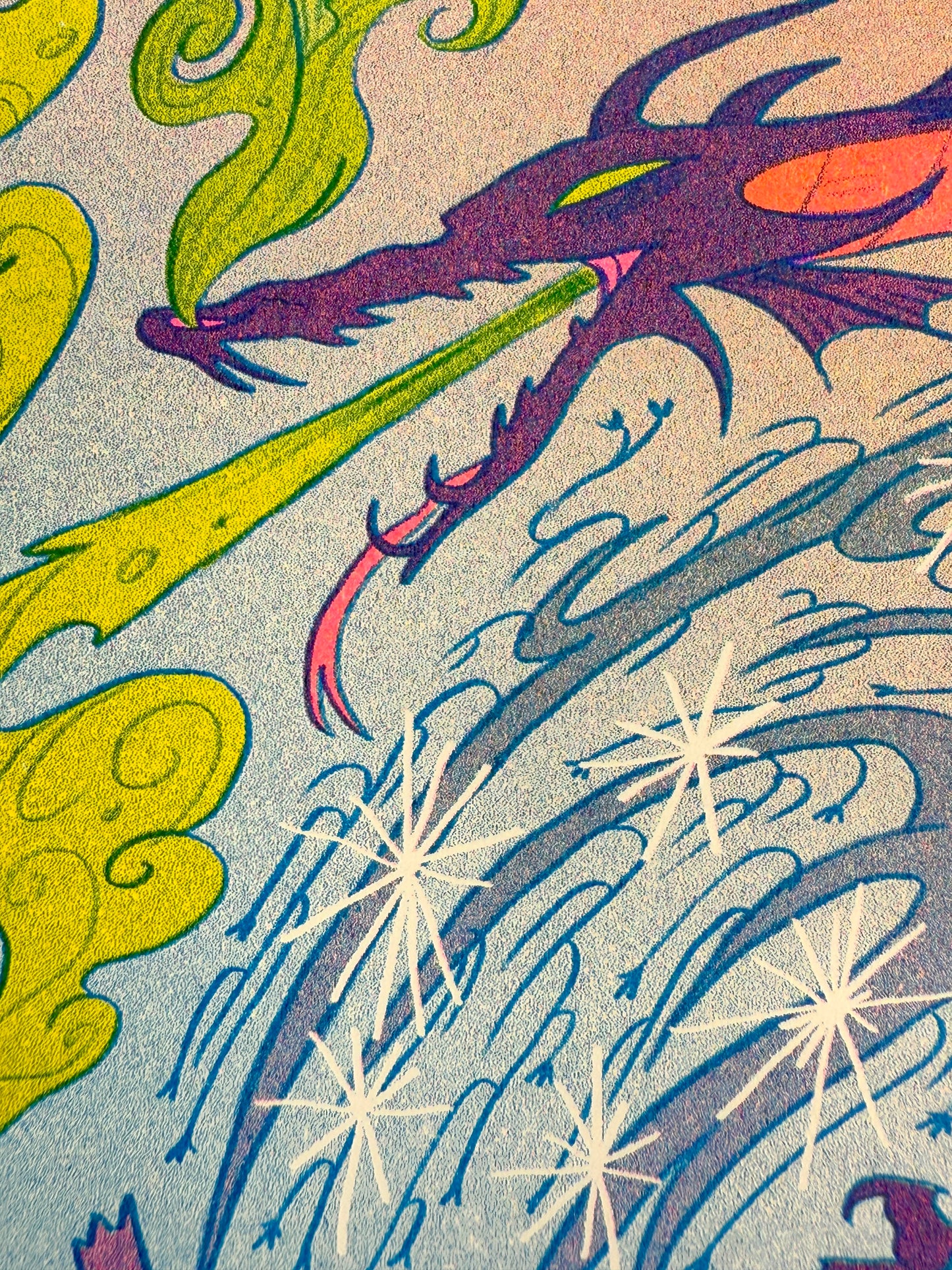 Fateful Prophecy ~ Small Sleeping Beauty Riso Print
