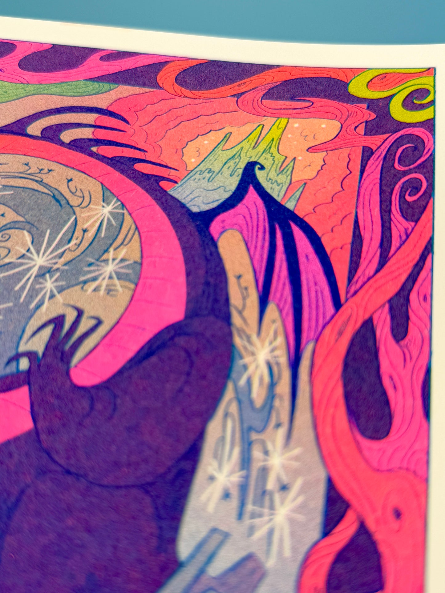 Fateful Prophecy ~ Small Sleeping Beauty Riso Print