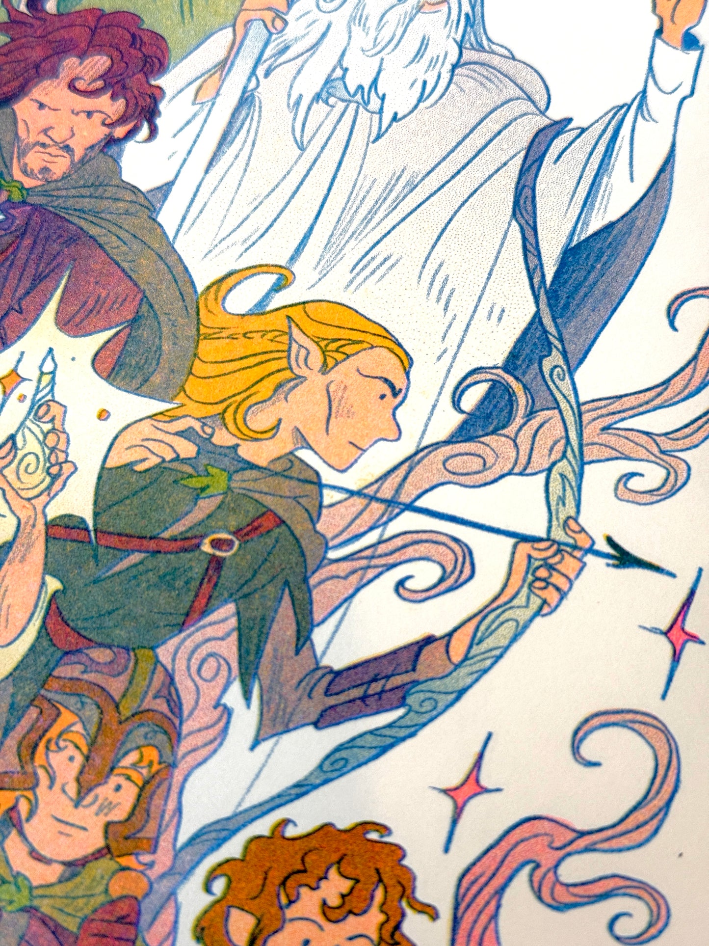 Return of the King, Lord of the Rings Large Riso Print
