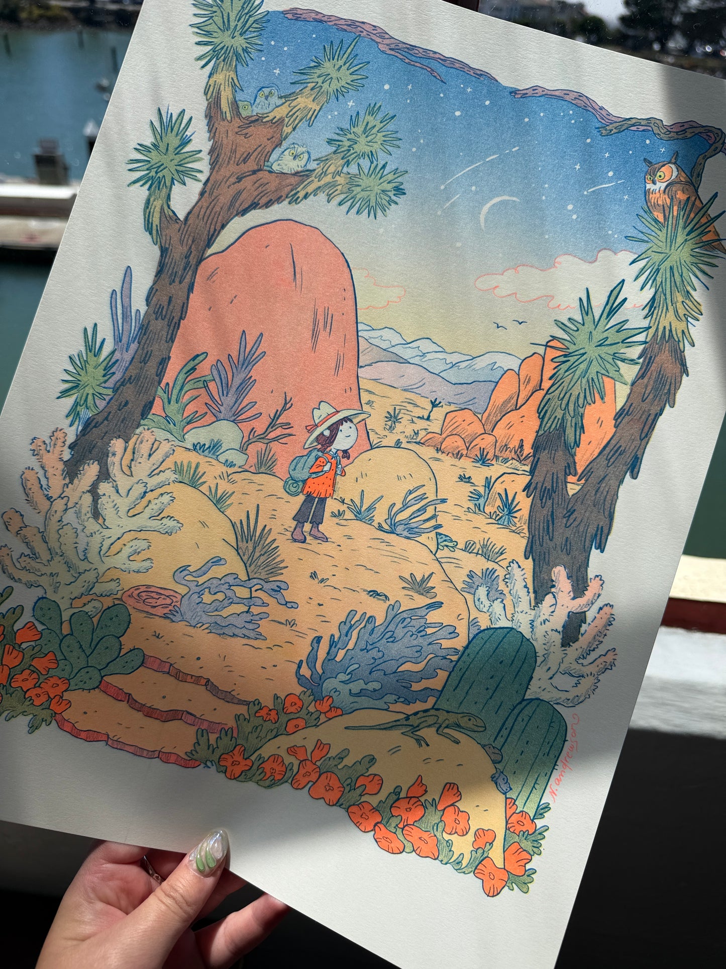 Desert Dreams Large Riso Print