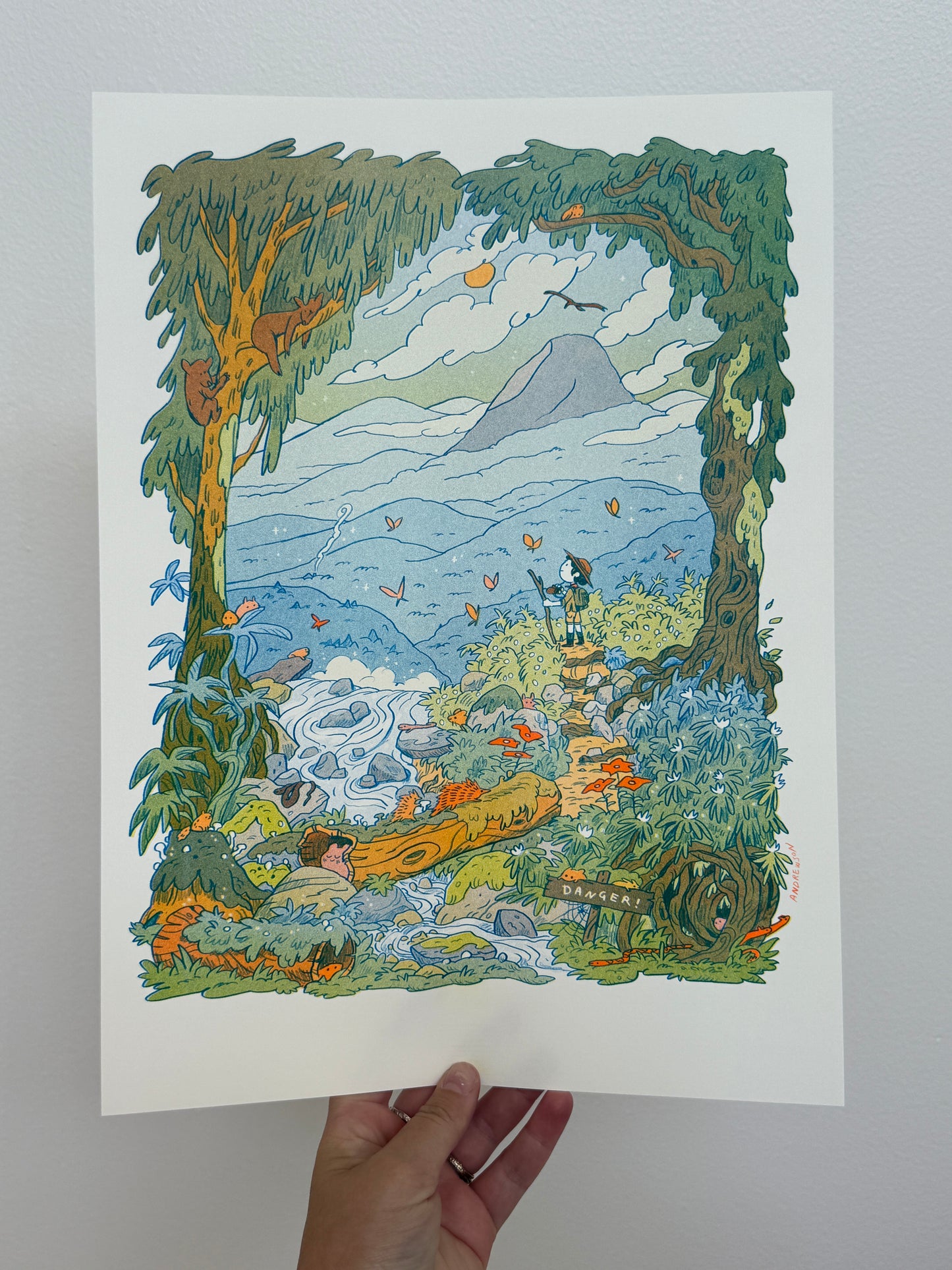 Mountain Dreams Large Riso Print