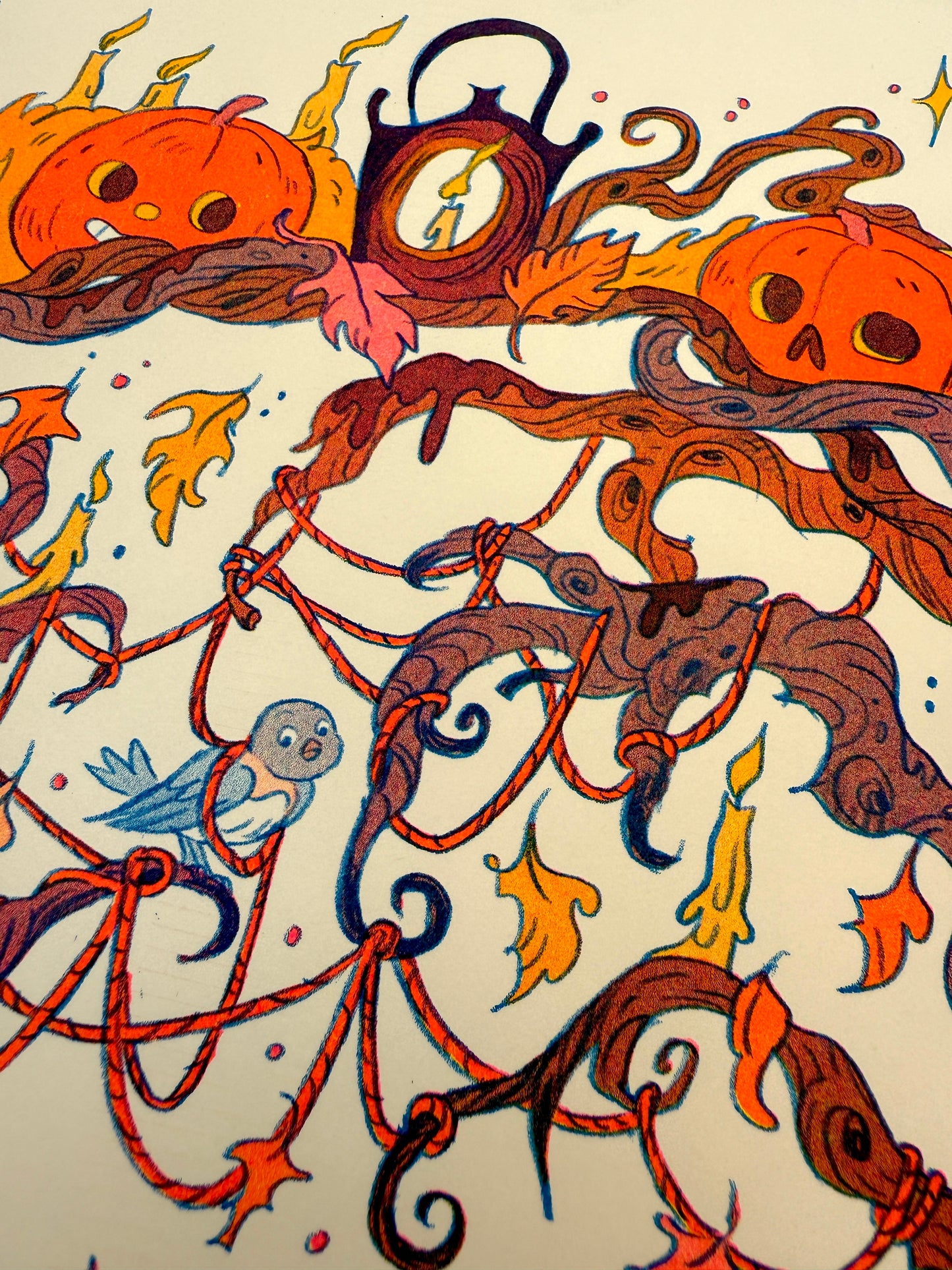 Ain’t That Just The Way Large version ~ an Over The Garden Wall tribute Riso Print