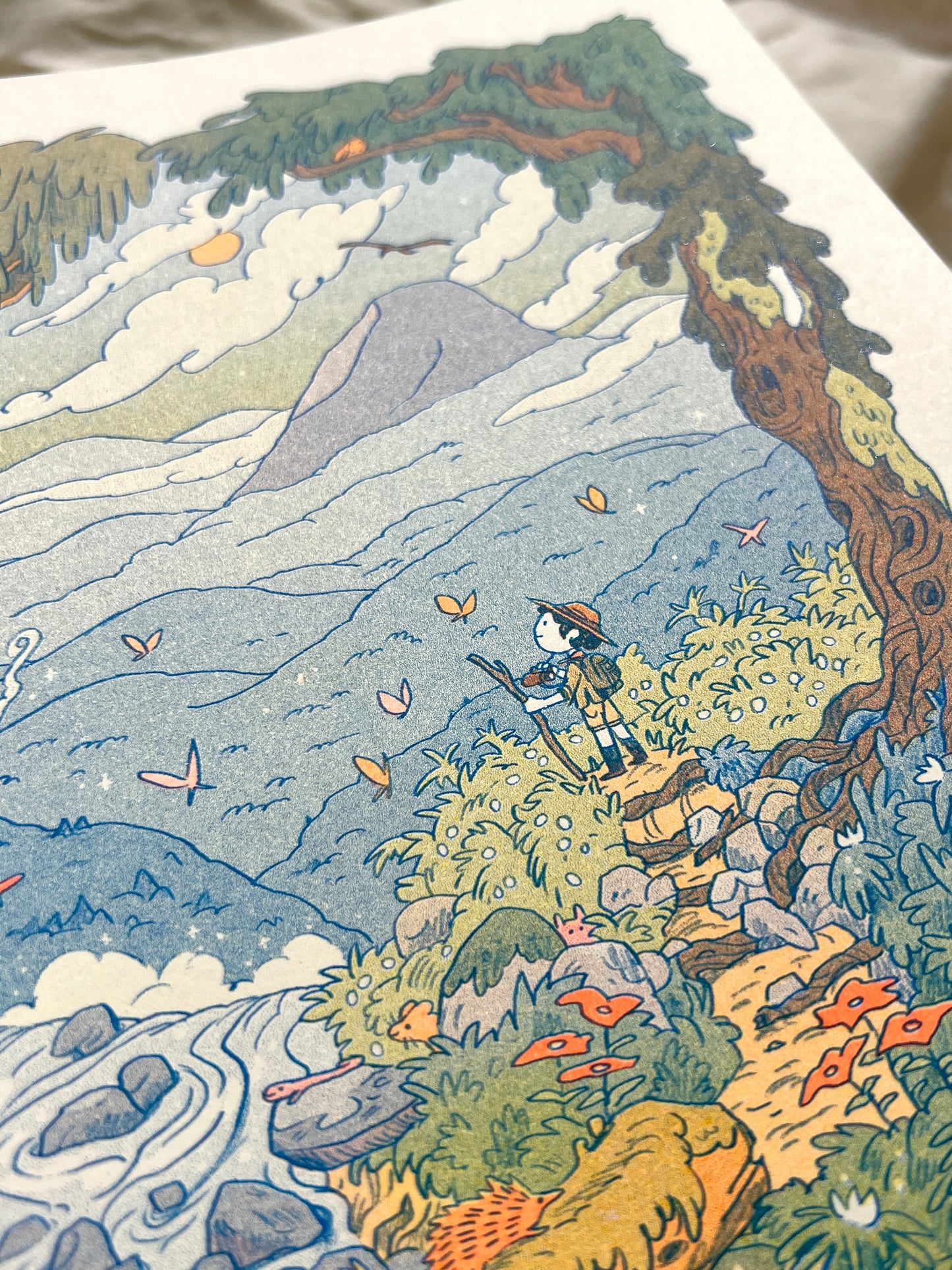 Mountain Dreams Small Riso Print