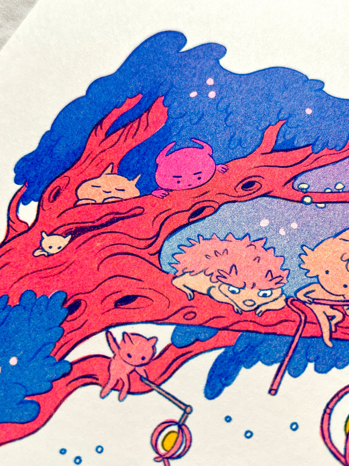 Bedtime Story Small Riso Print