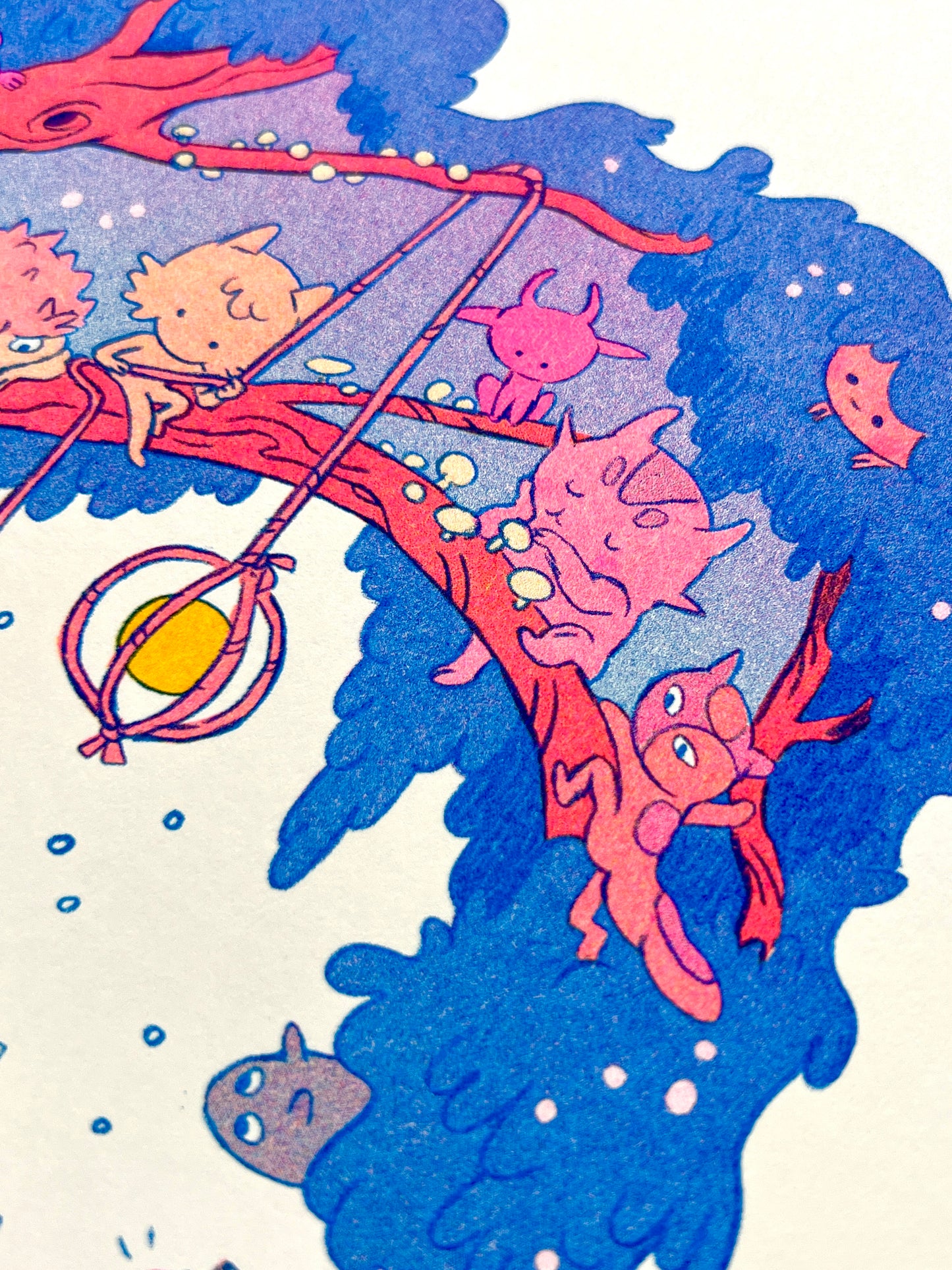Bedtime Story Small Riso Print