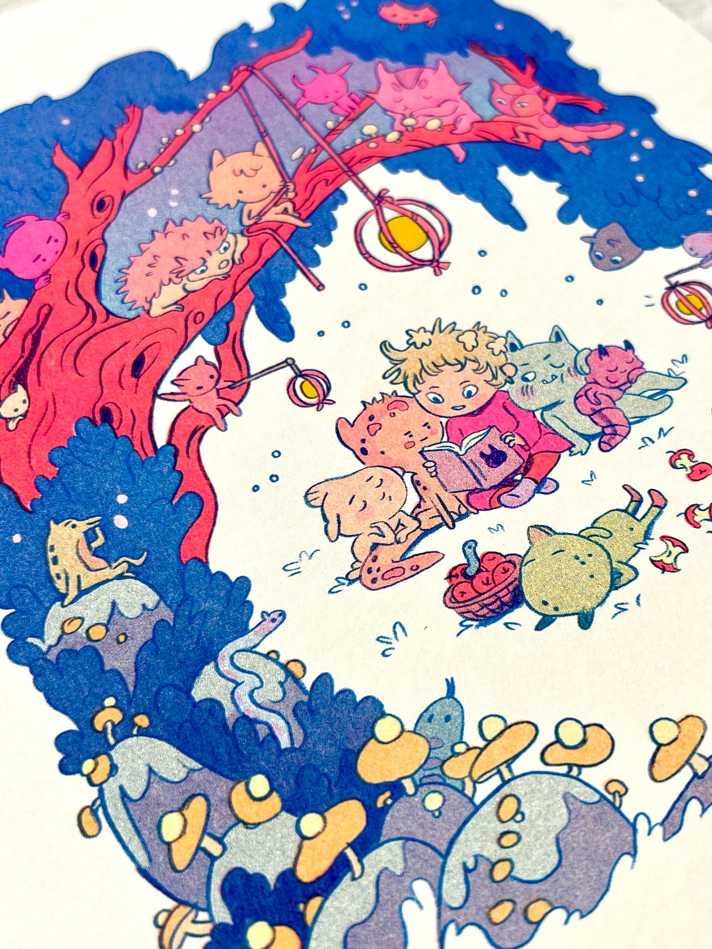 Bedtime Story Small Riso Print