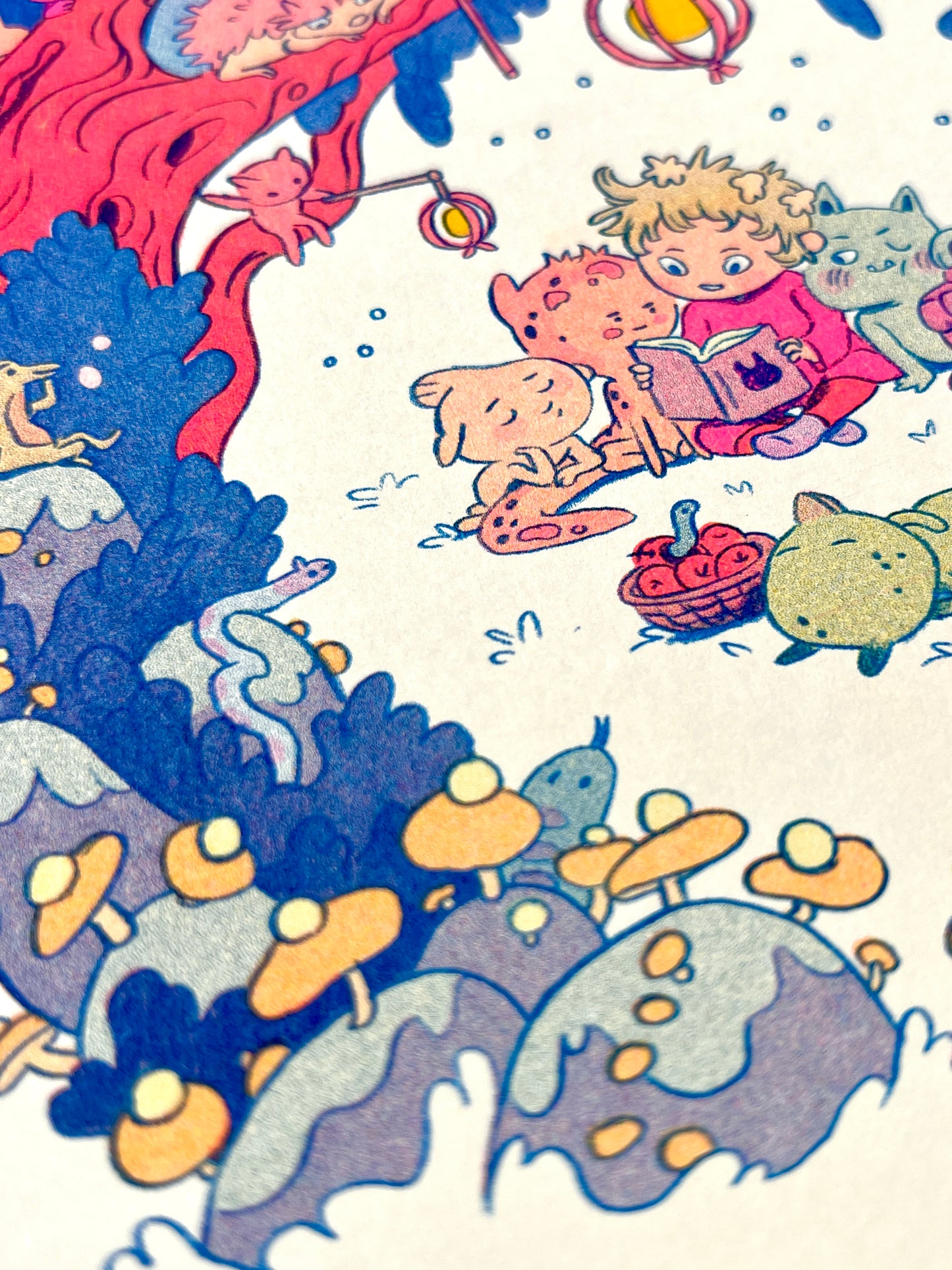 Bedtime Story Small Riso Print