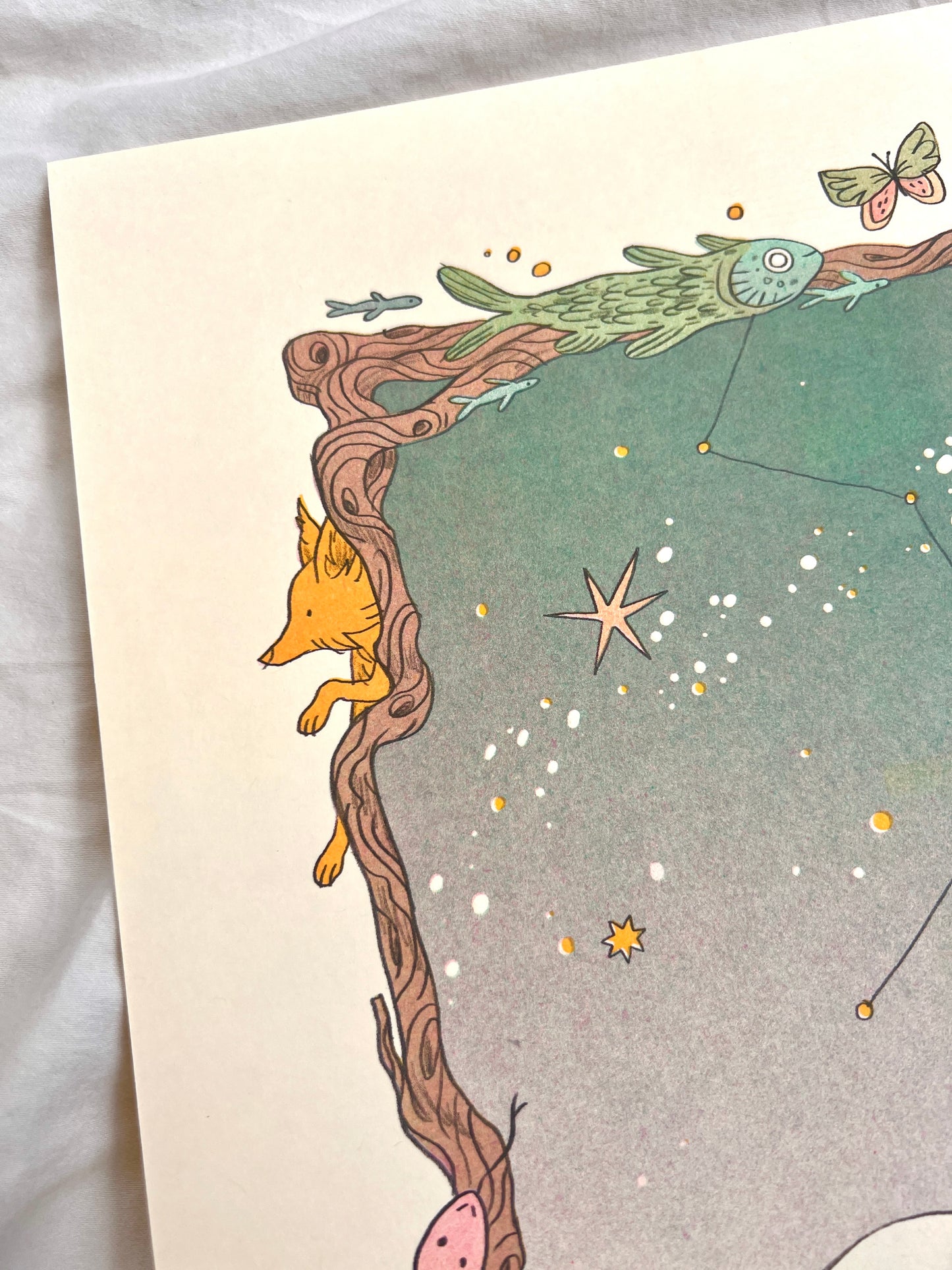 The Cosmos ~ Carl Sagan Quote Riso Print