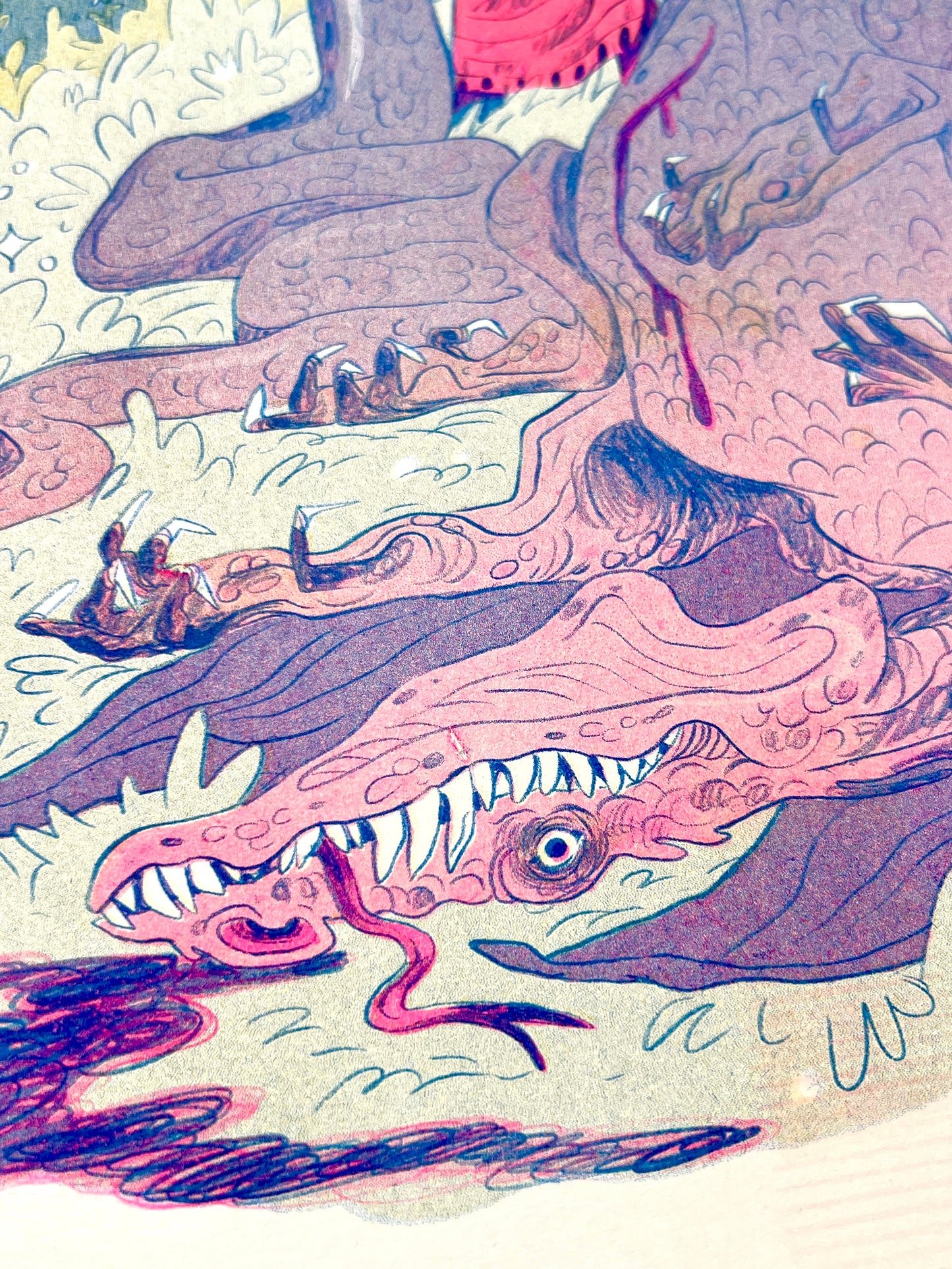 Dragon Slayer Riso Print