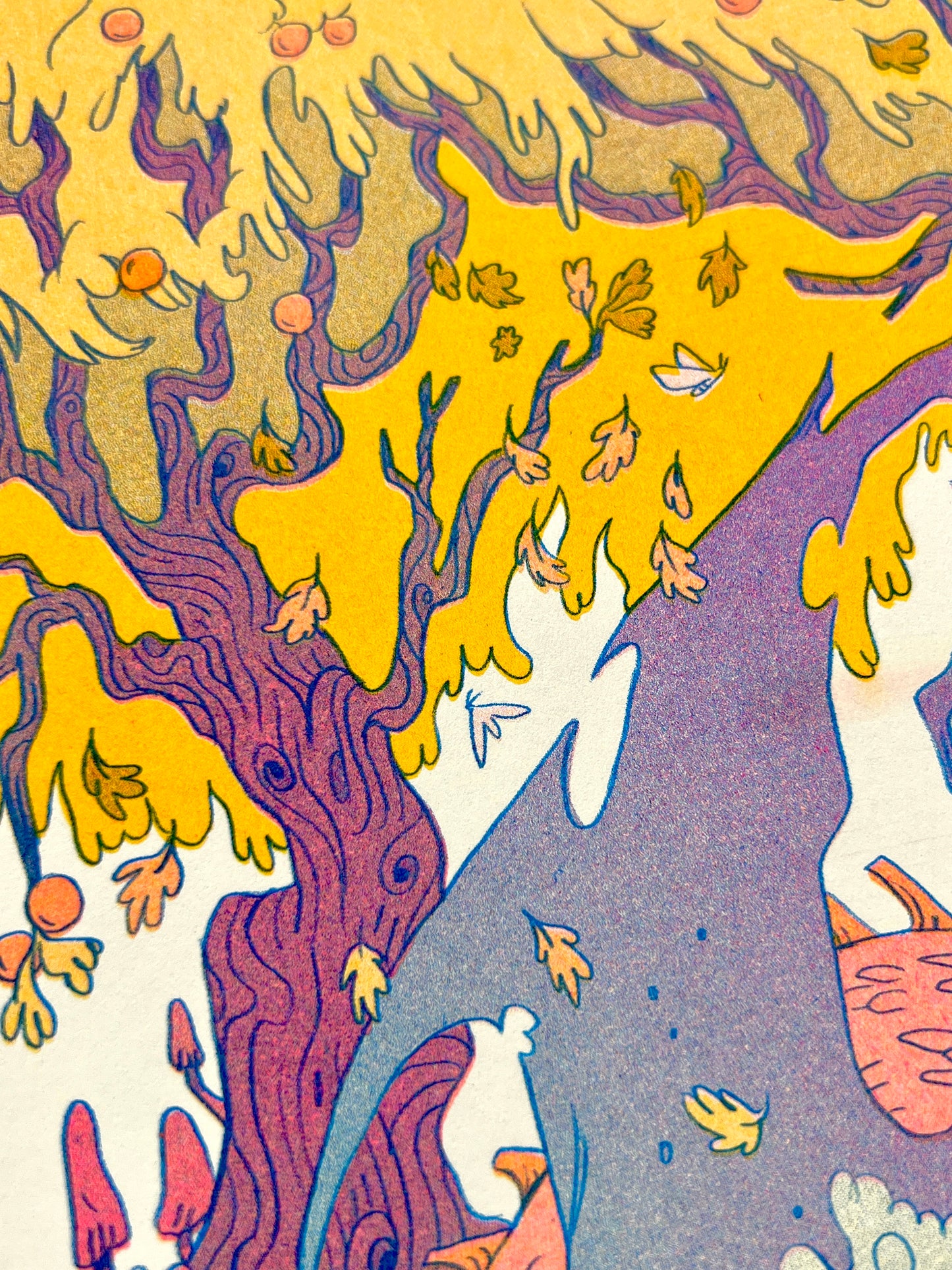 Fall Dragon Riso Print