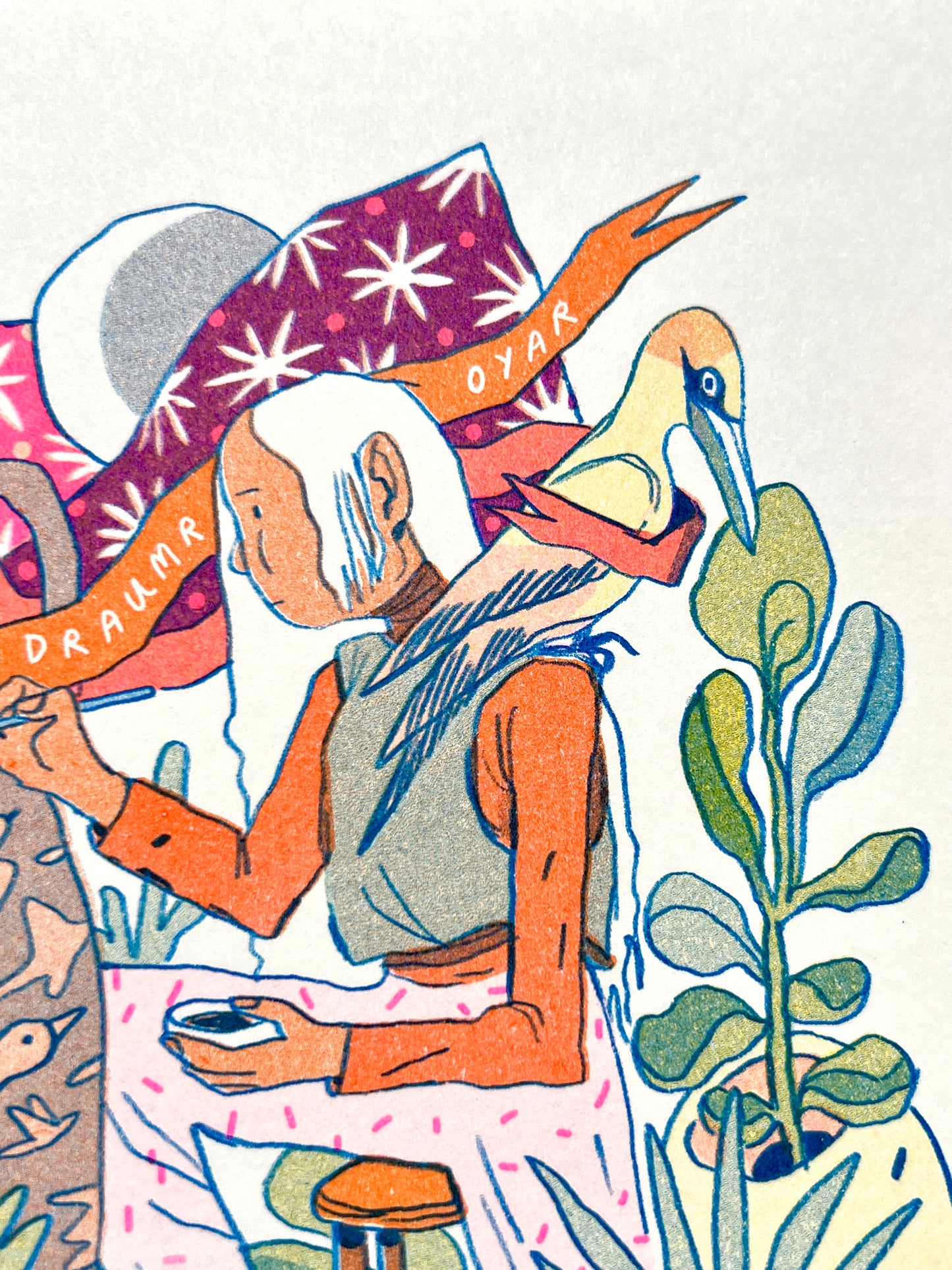 The Sculptor: Hermits of the Dream Islands - Riso Print