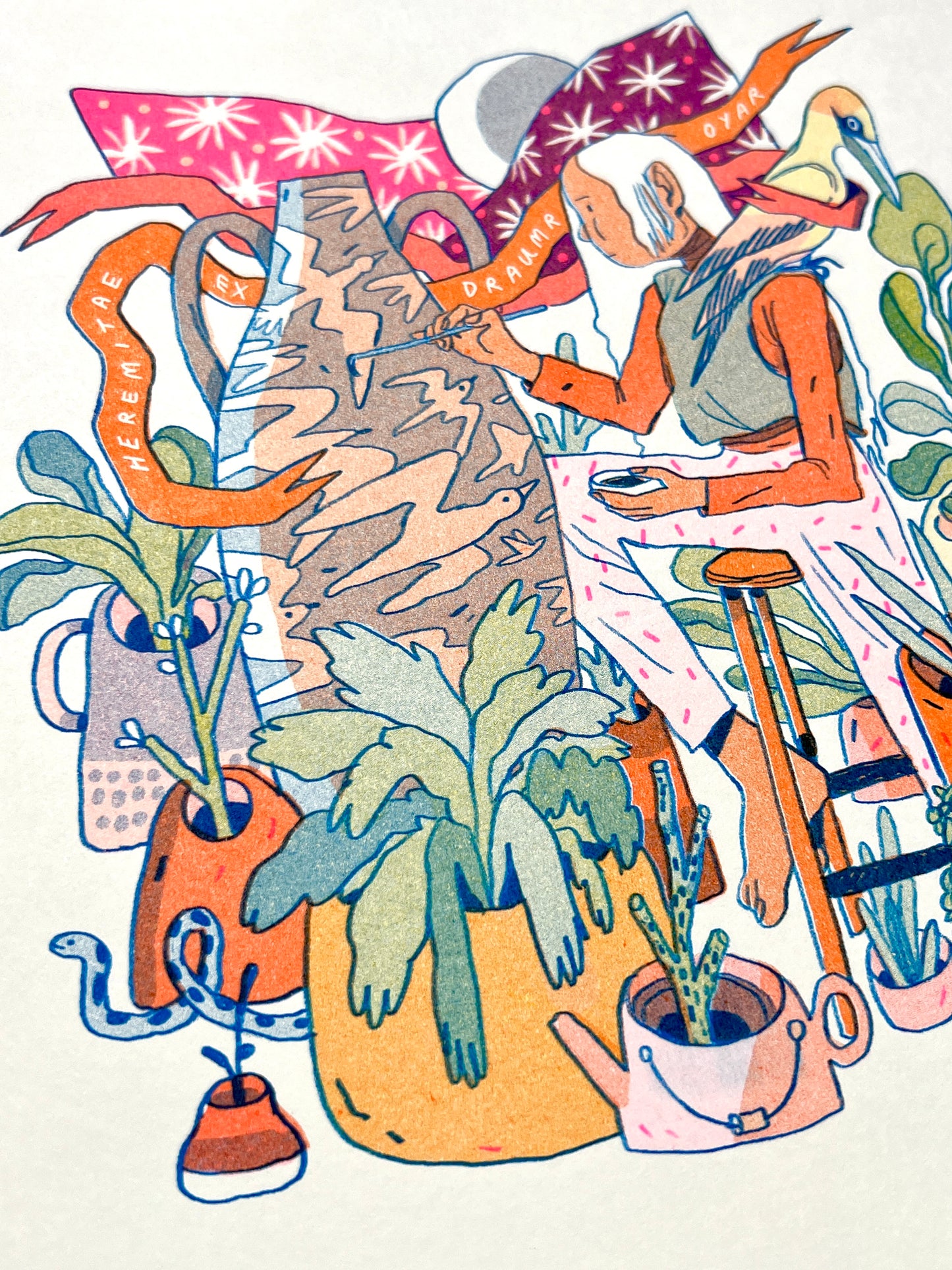The Sculptor: Hermits of the Dream Islands - Riso Print