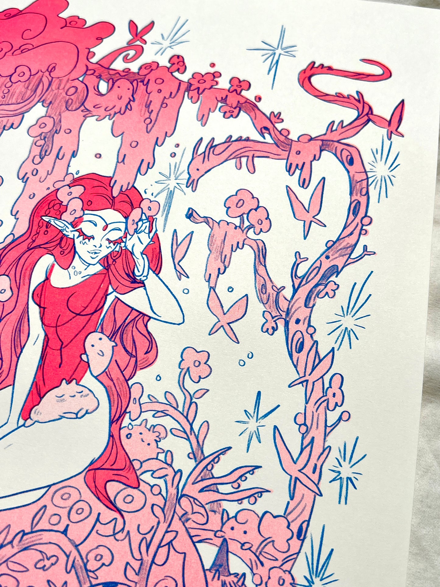 Babs Tarr X Natalie Andrewson Collab Riso Print