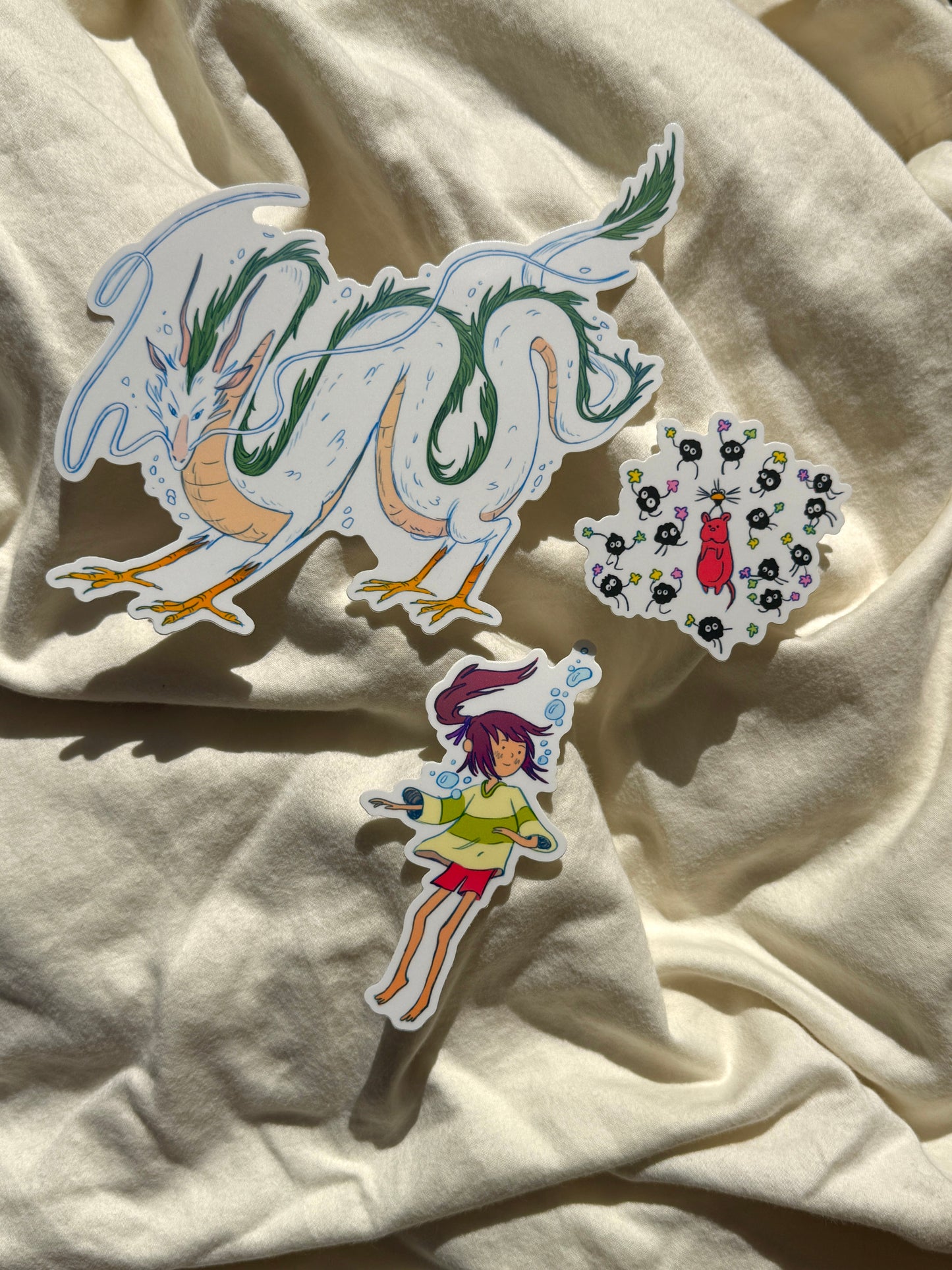 Spirited Away Stickers ~ Set of 3