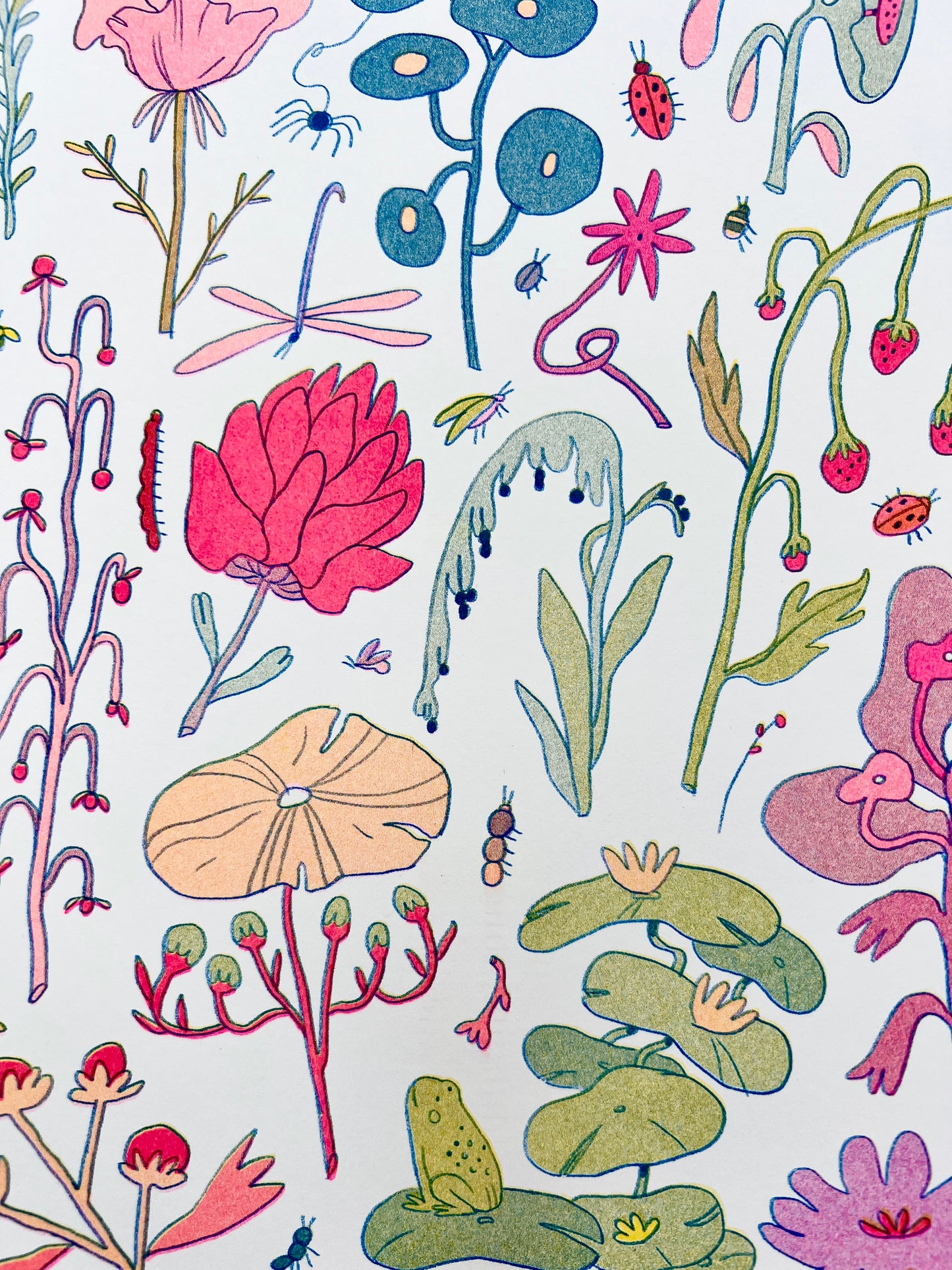 Floral Small Riso Print