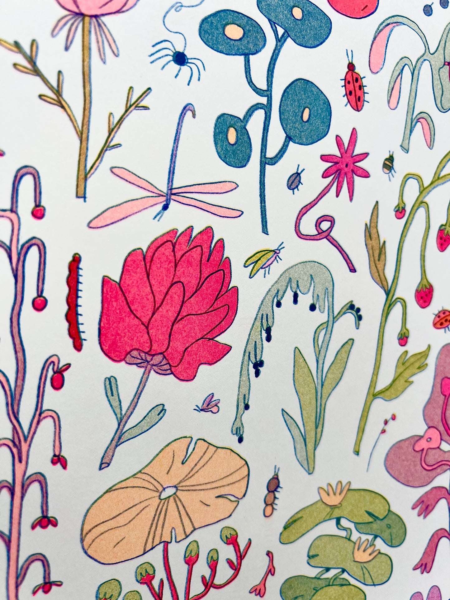 Floral Small Riso Print