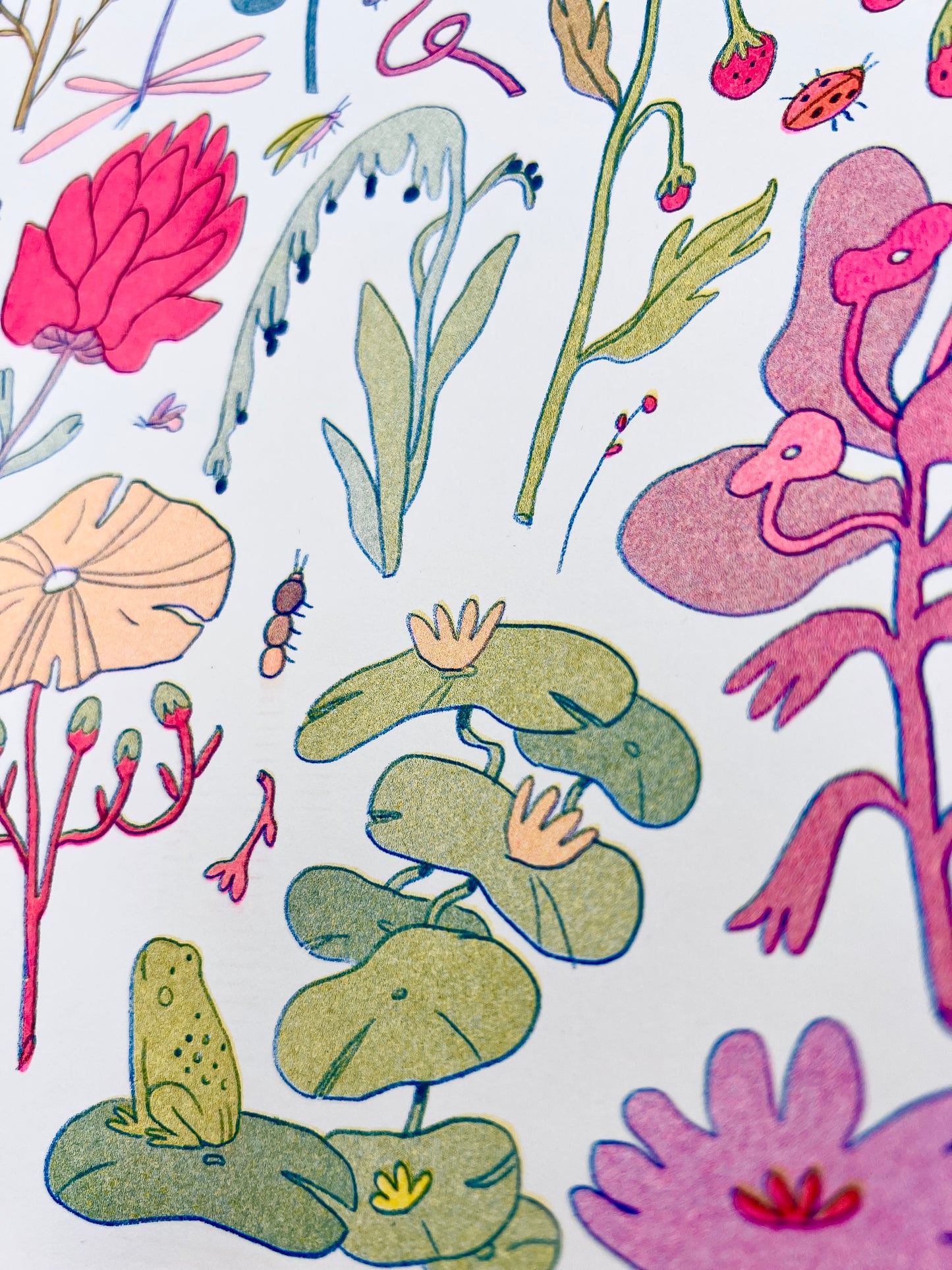 Floral Small Riso Print
