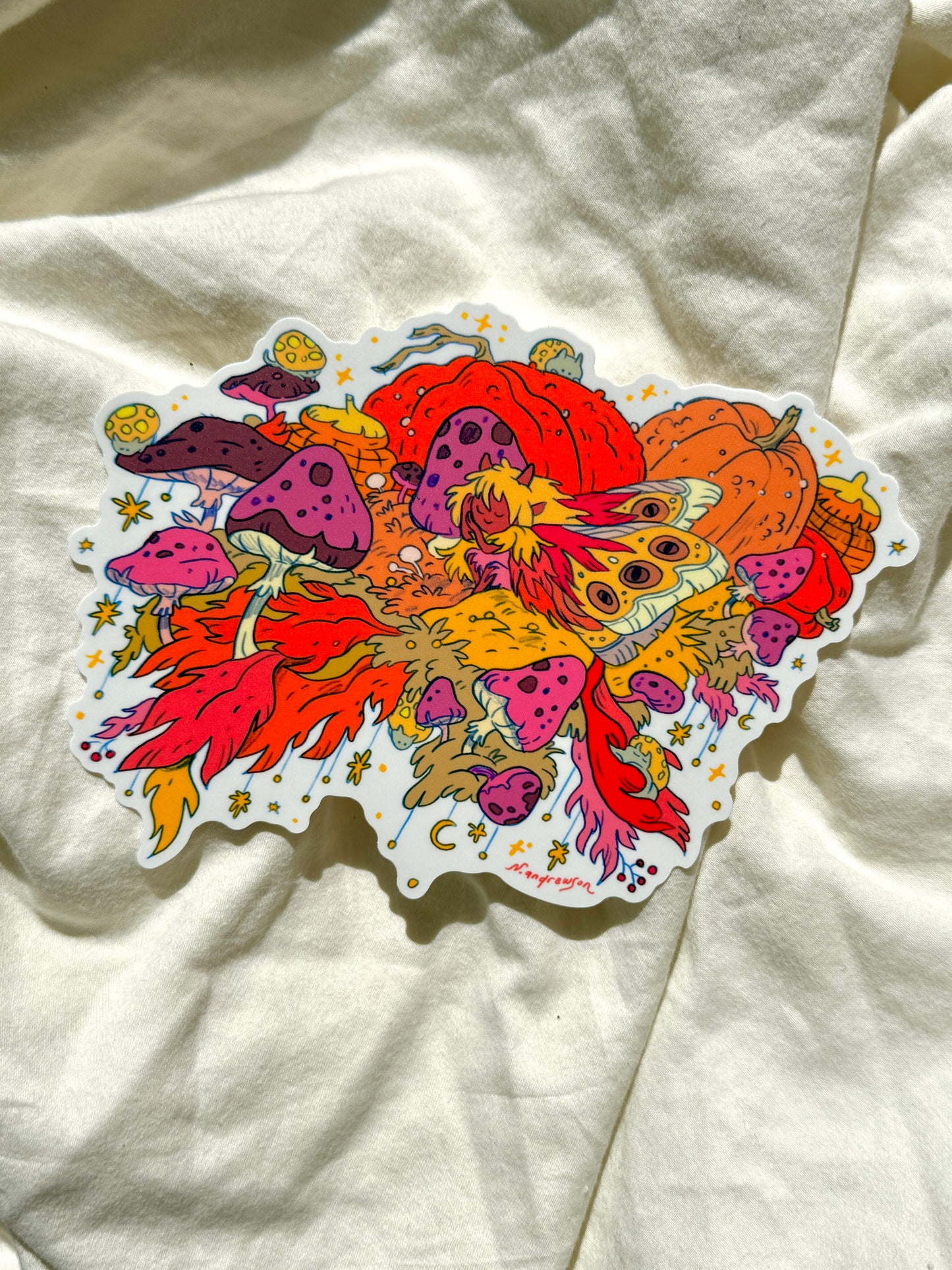 Pumpkin Fairy Large Sticker
