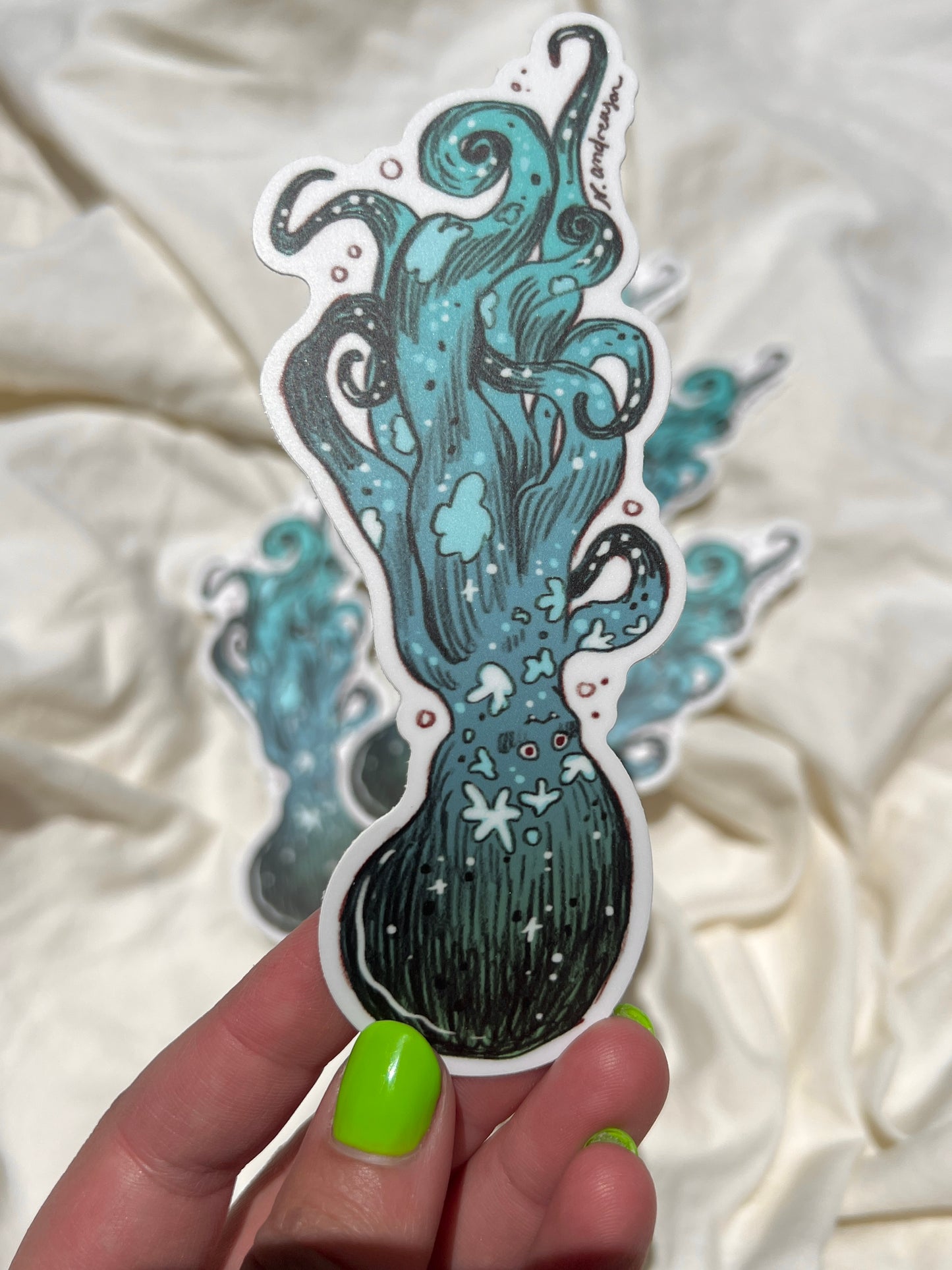 Sea Creatures Stickers ~ Set of 3
