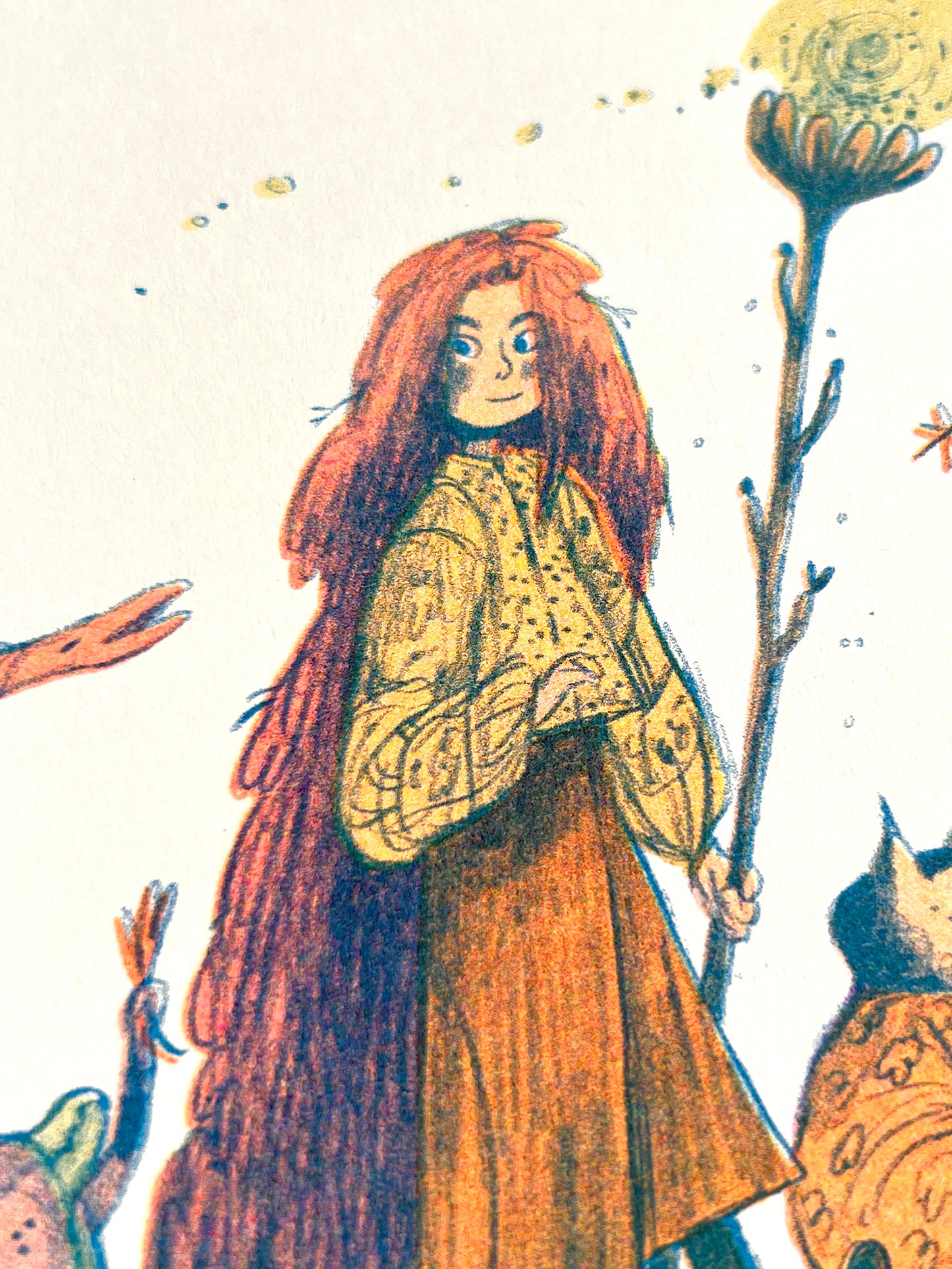 Procession ~ Small Riso Print