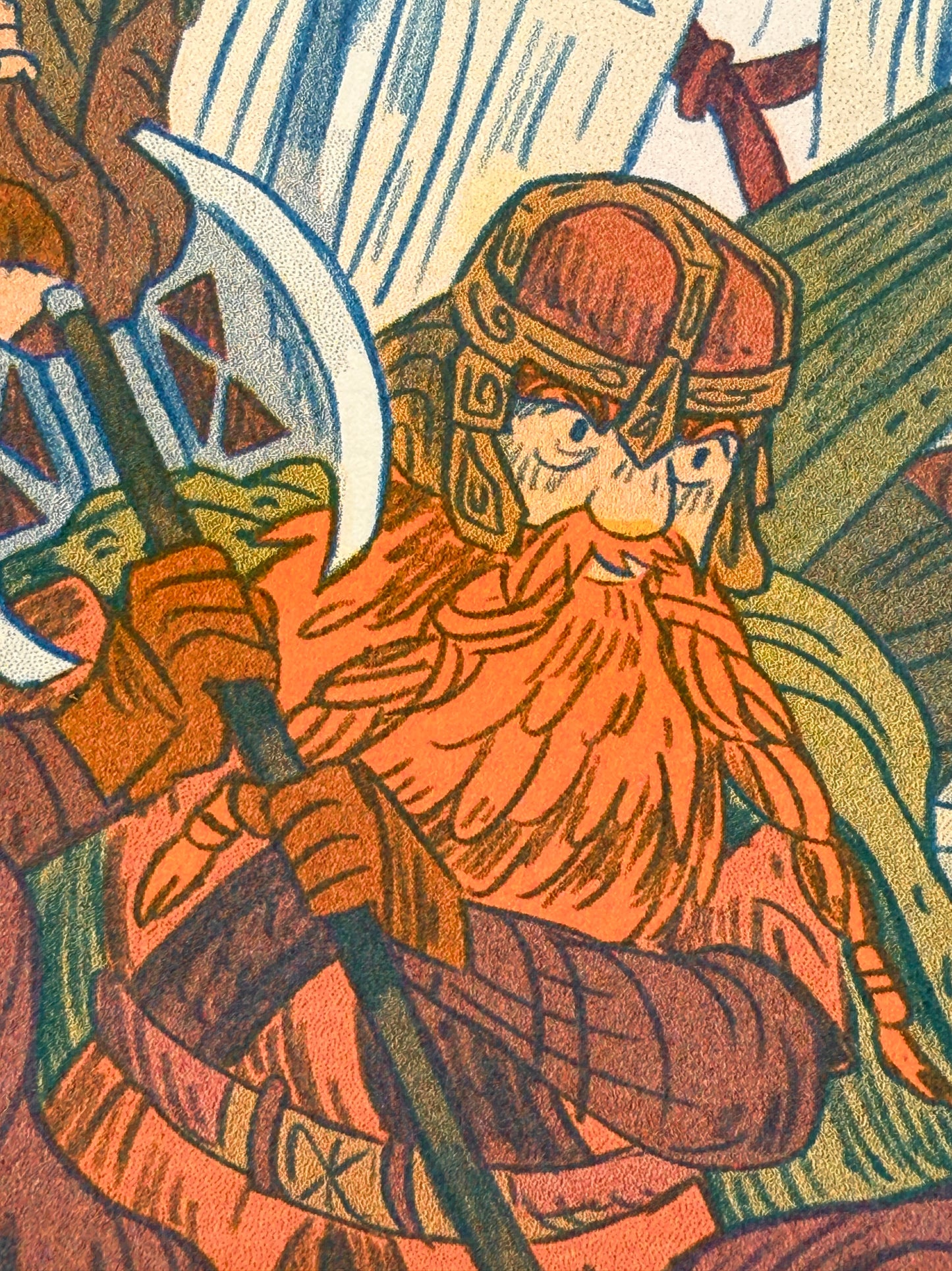 Lord of the Rings, Two Towers Print - Small Riso Print