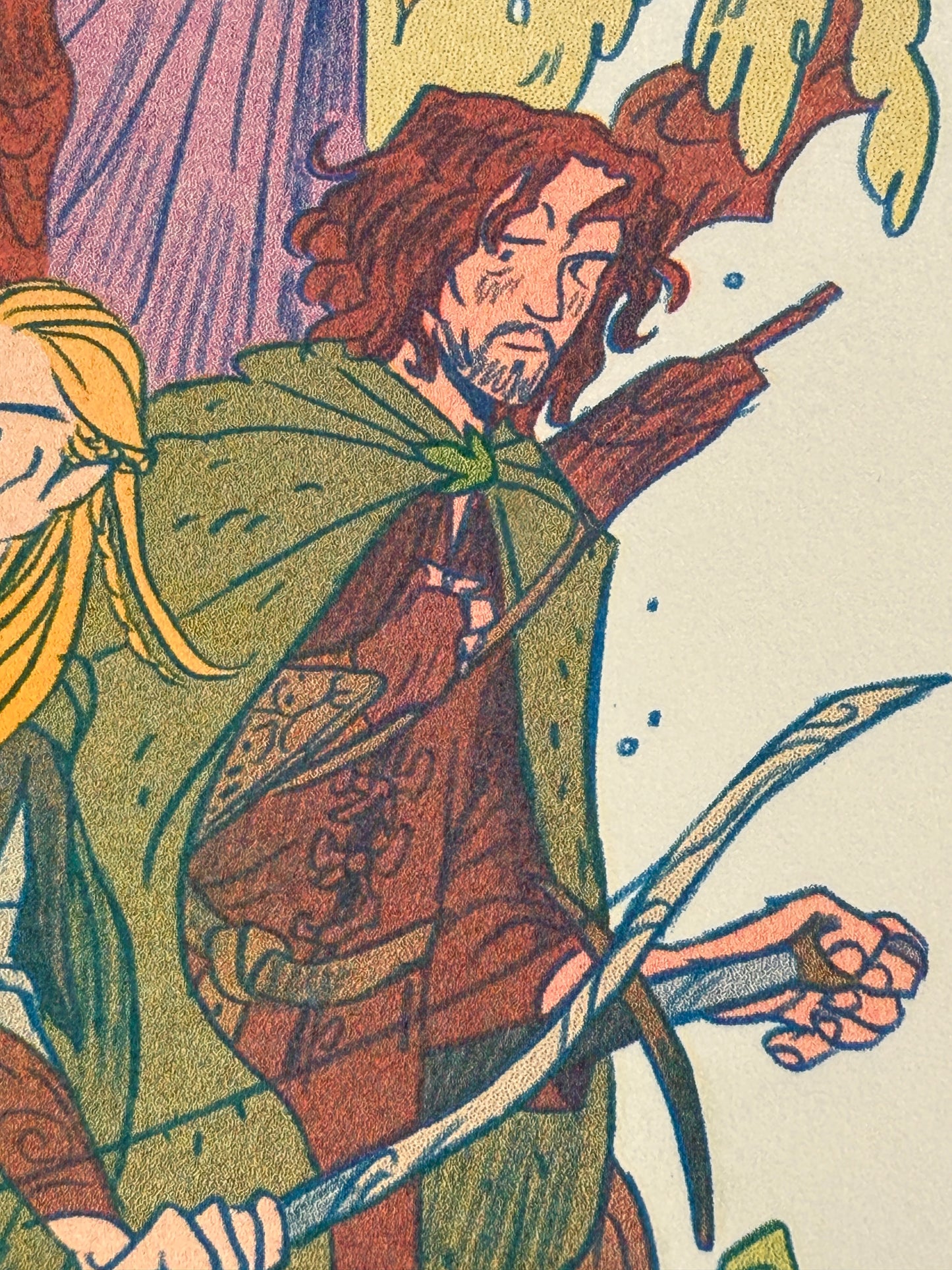 Lord of the Rings, Two Towers Print - Small Riso Print