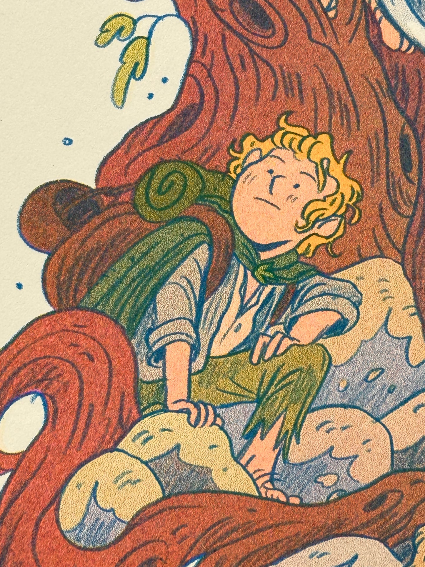Lord of the Rings, Two Towers Print - Small Riso Print
