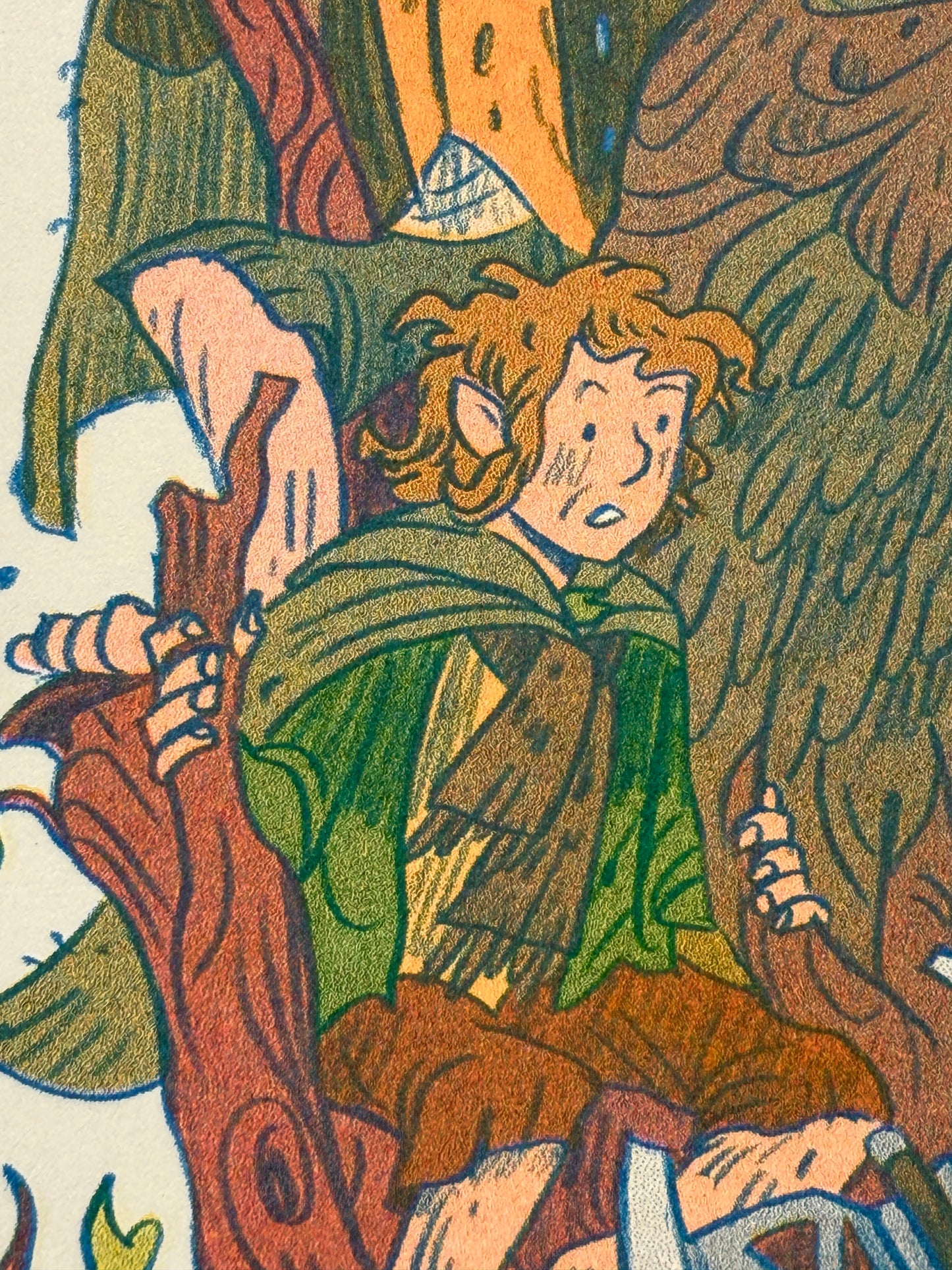 Lord of the Rings, Two Towers Print - Small Riso Print