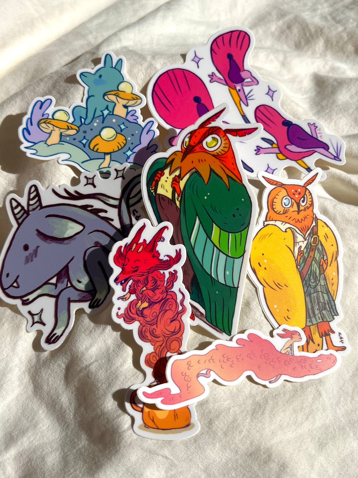 Little Demons Sticker pack - Set Of 7 Fun Character Stickers