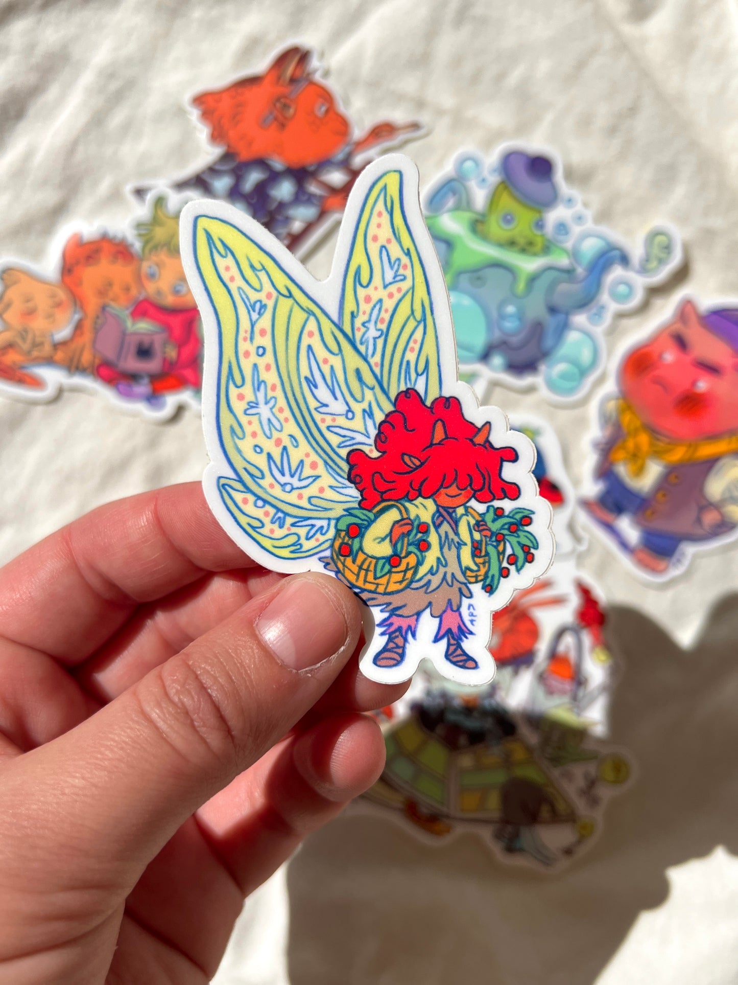 Whimsical Sticker Pack - Set of 7 Fun Character Stickers