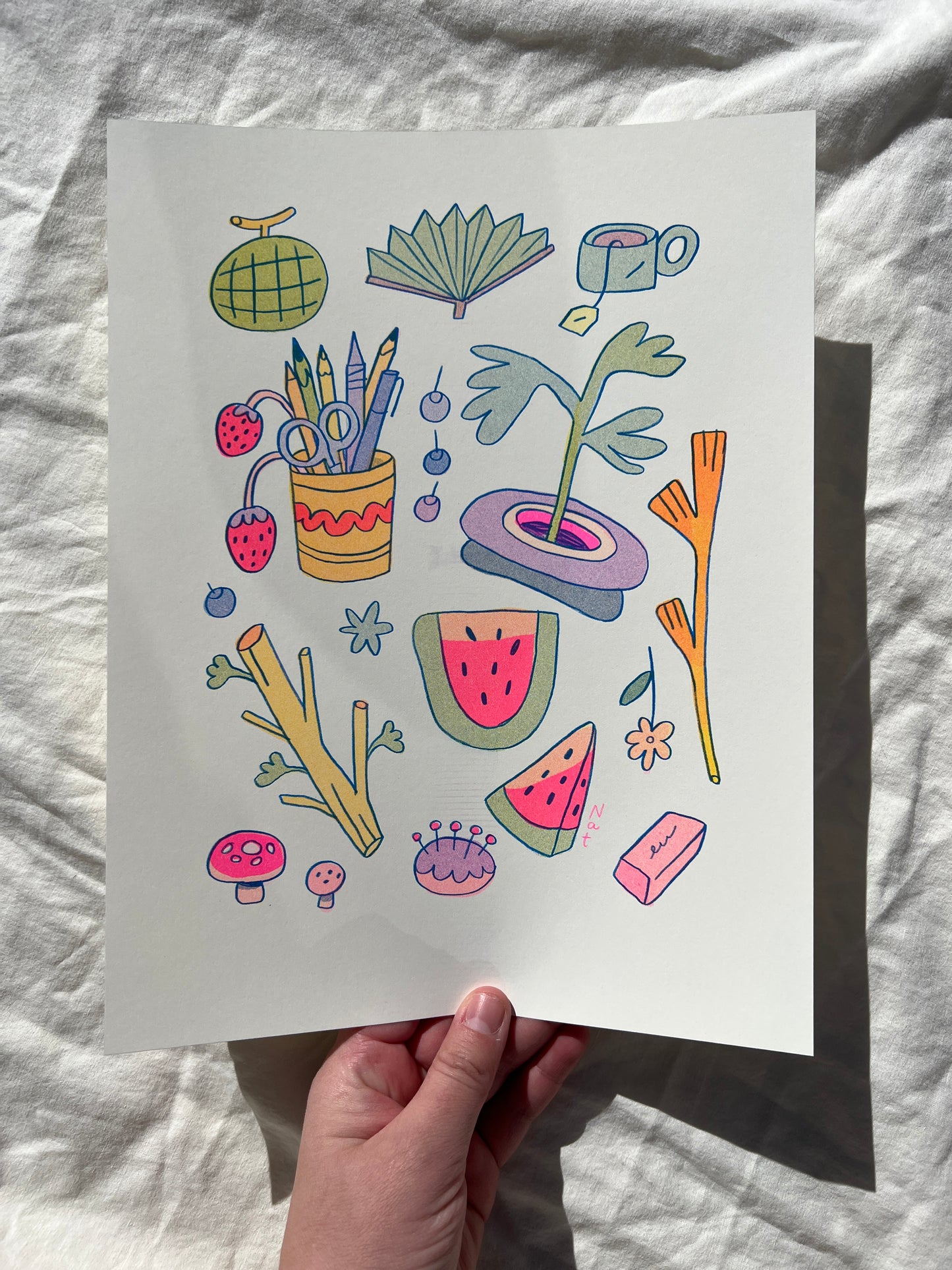 Watermelon Collection ~ Riso Print