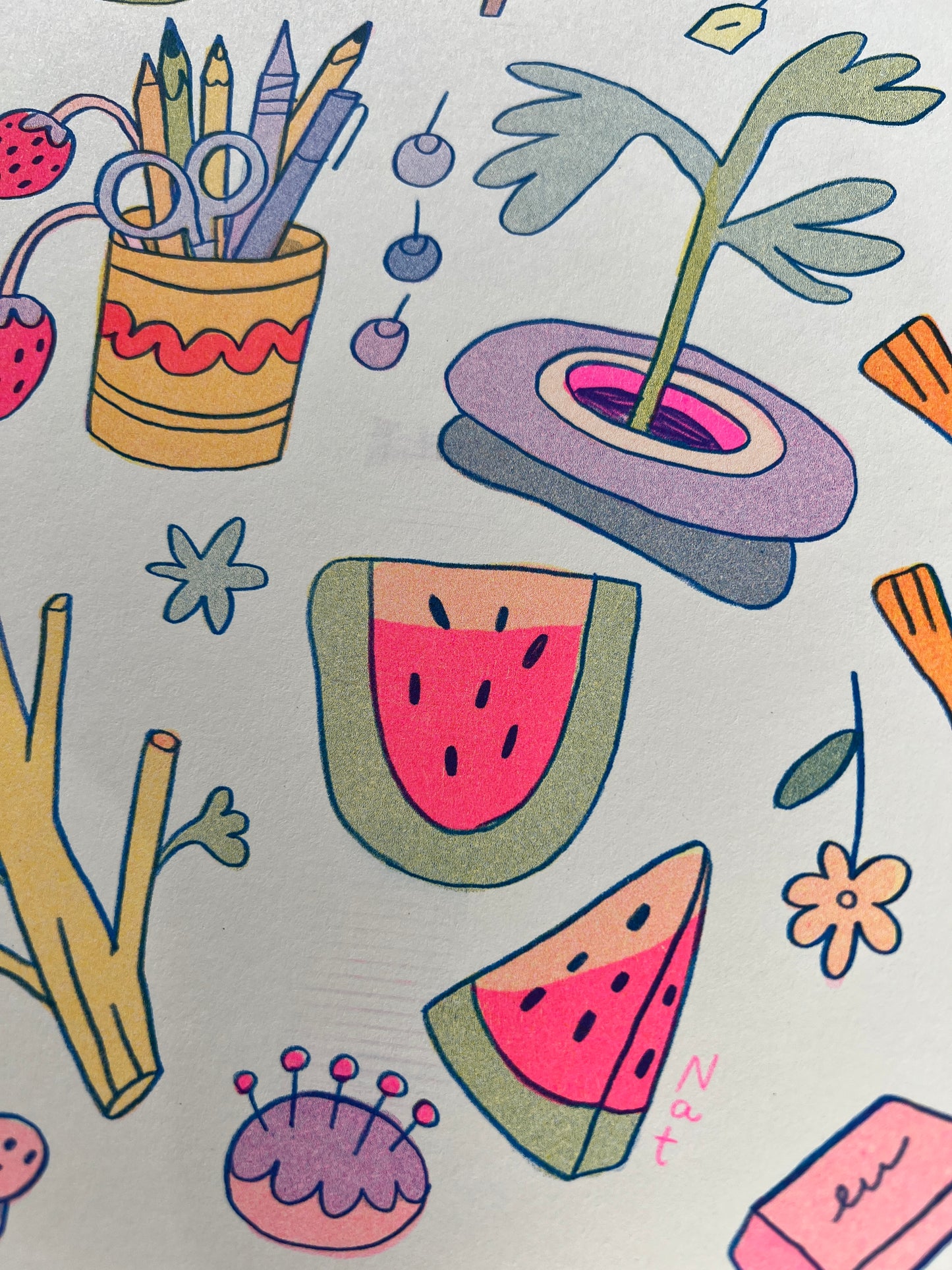 Watermelon Collection ~ Riso Print