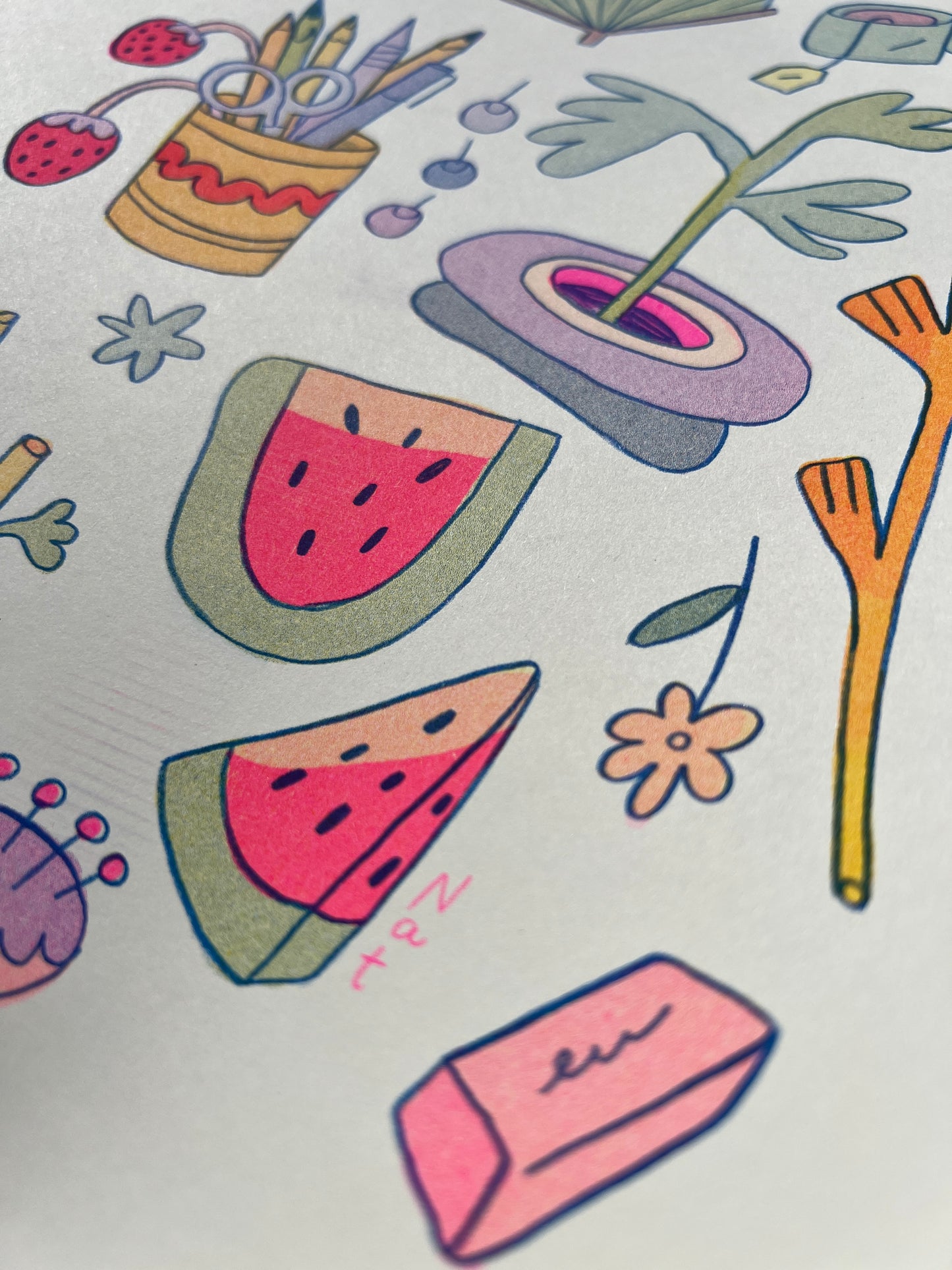 Watermelon Collection ~ Riso Print