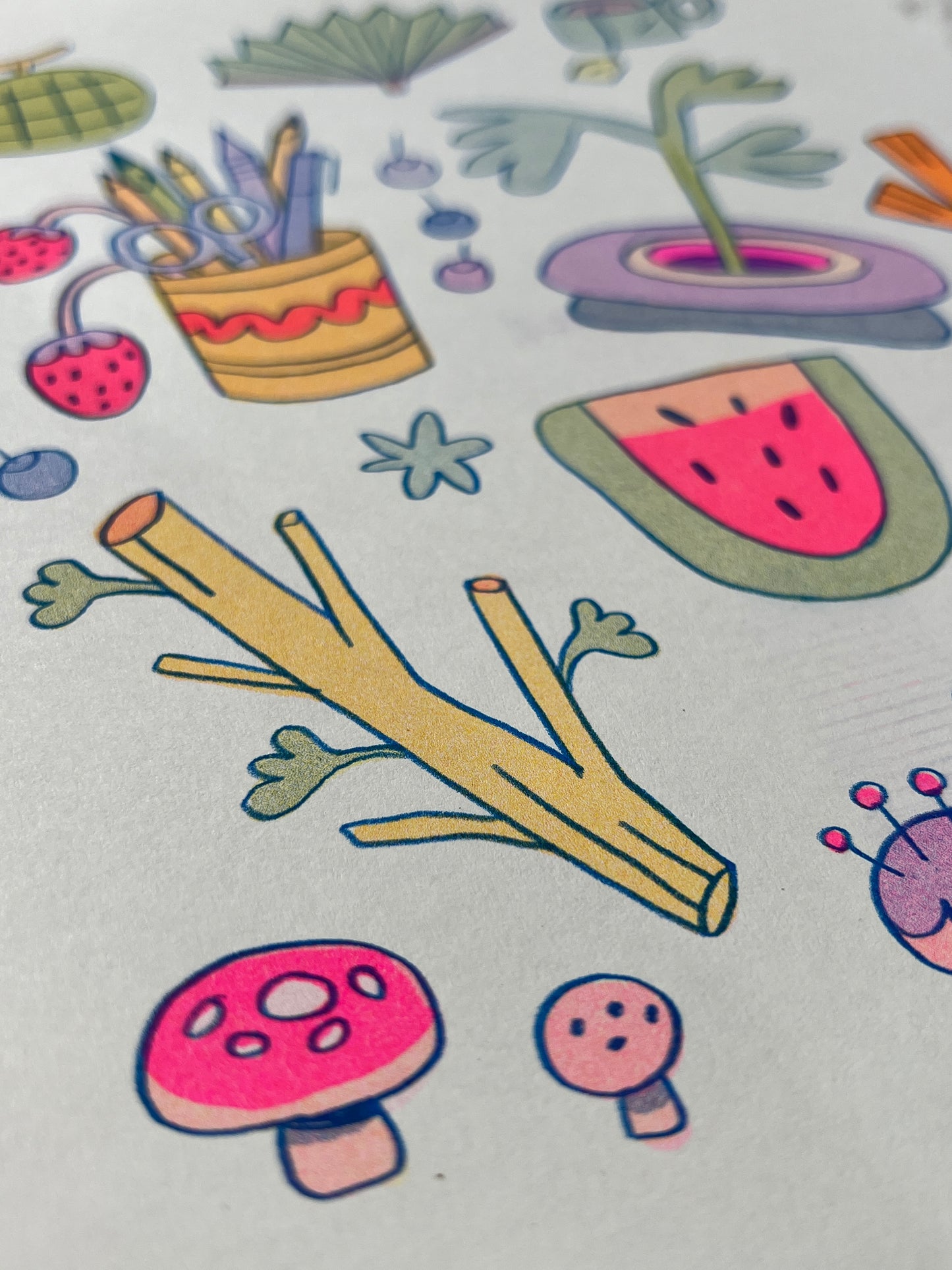 Watermelon Collection ~ Riso Print