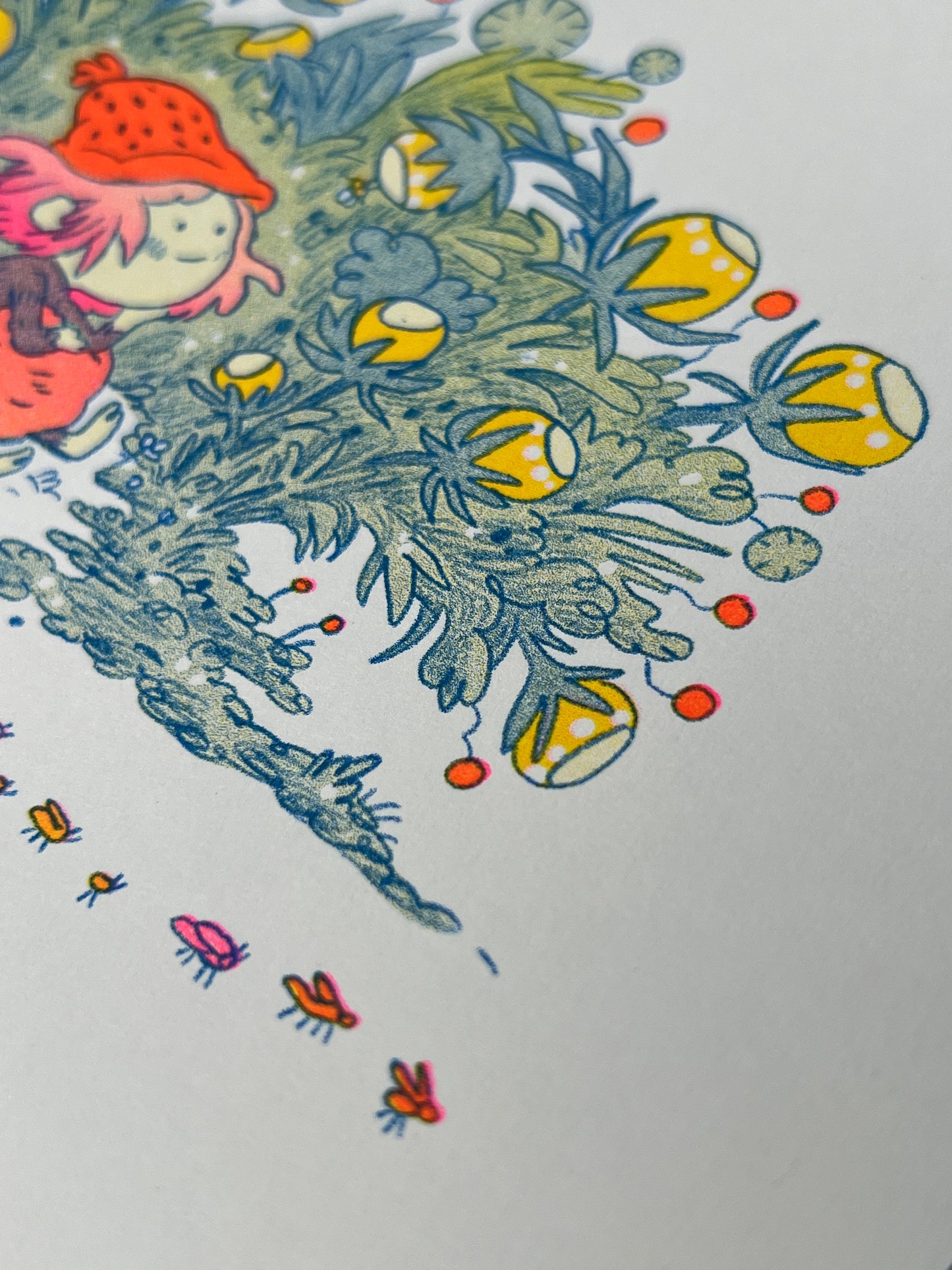 Spirit of Small Beasts Small Riso Print