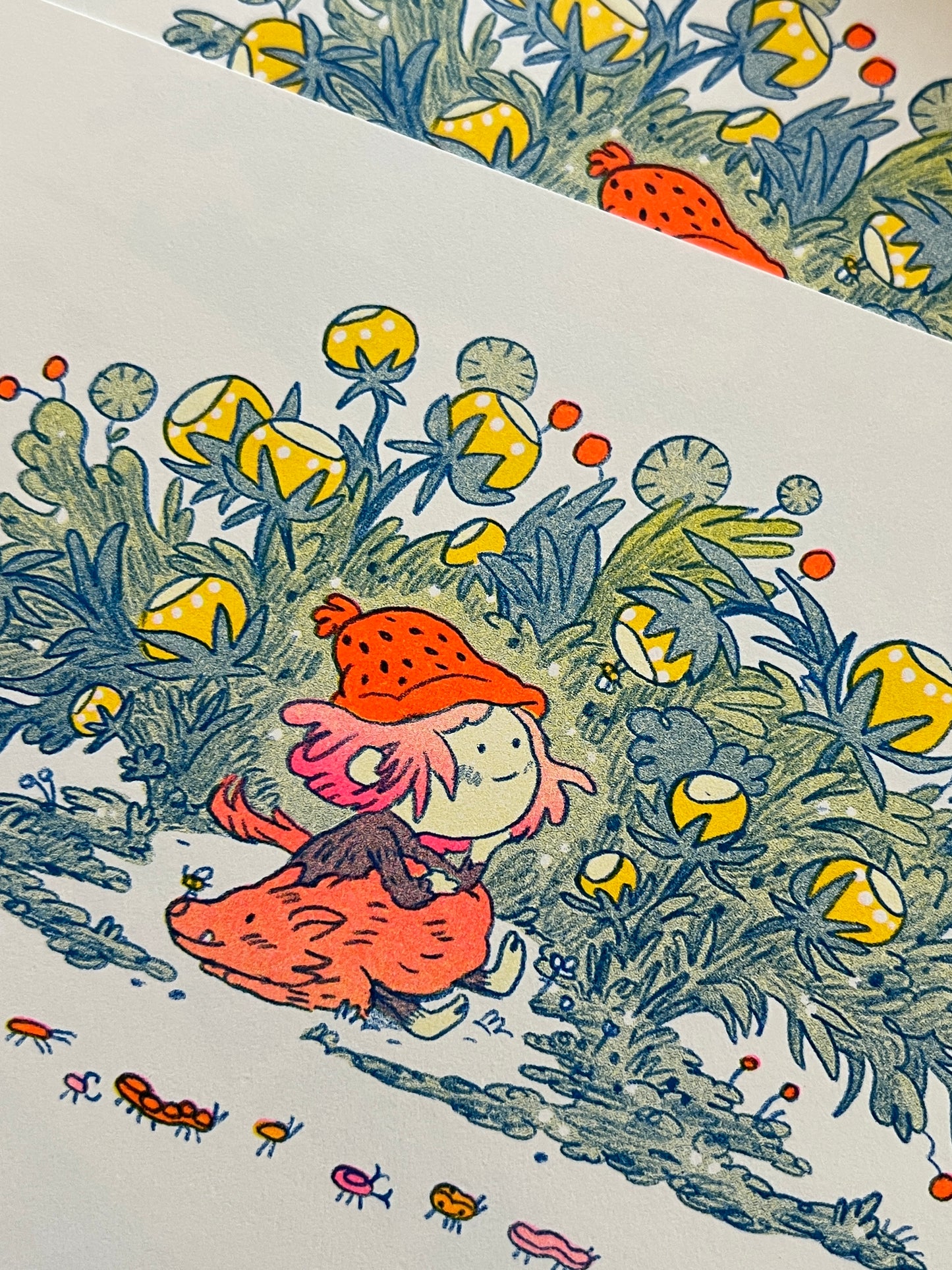 Spirit of Small Beasts Small Riso Print