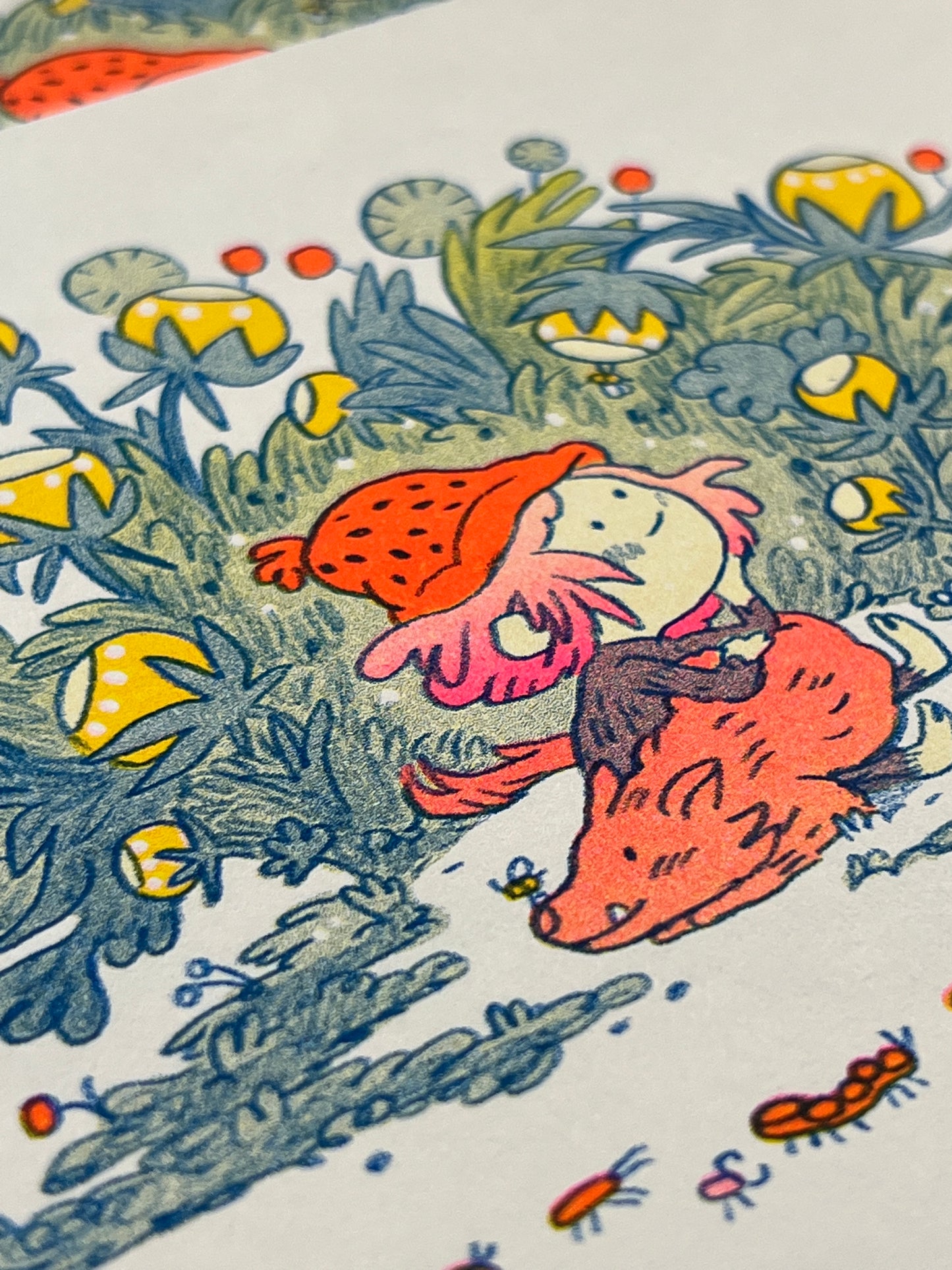 Spirit of Small Beasts Small Riso Print