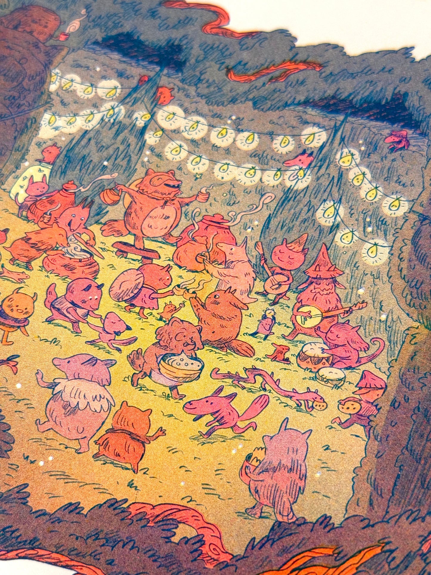 Maze's End Small Riso Print