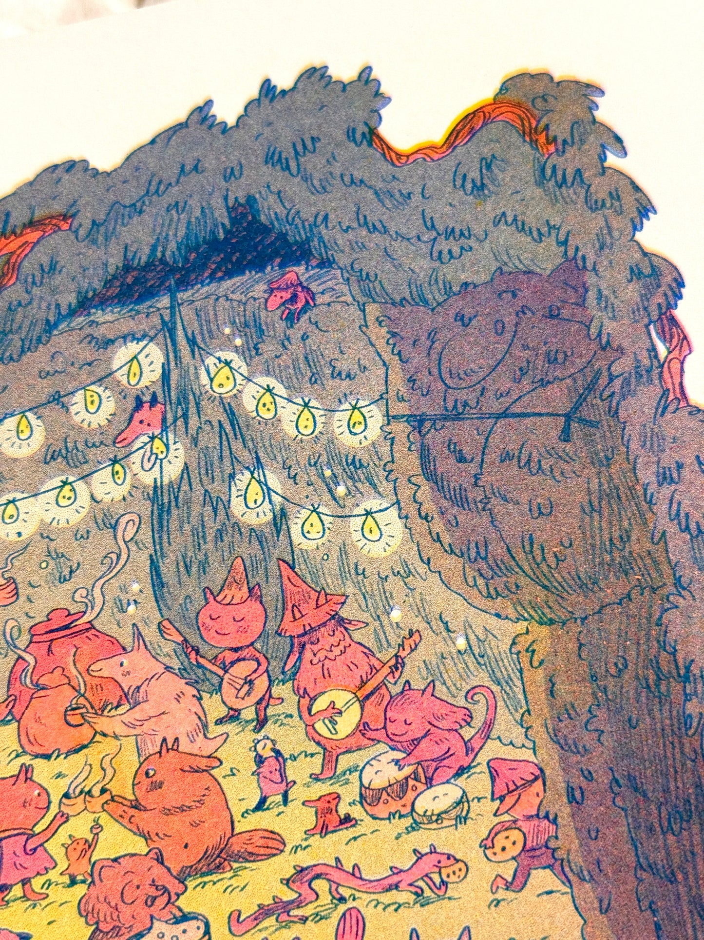 Maze's End Small Riso Print