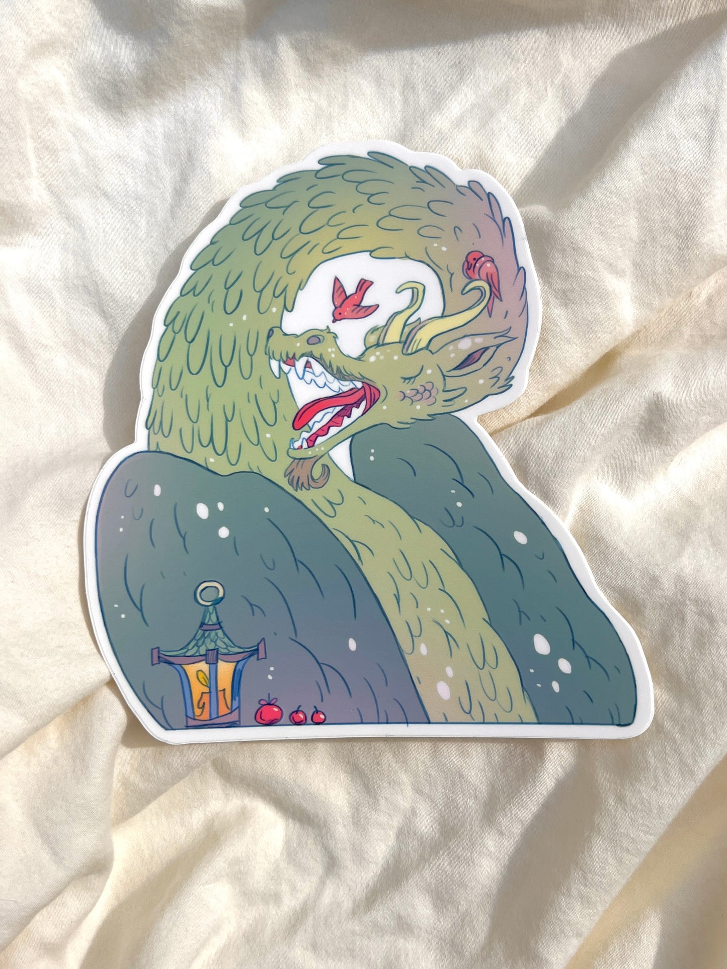Winter Dragon Large Sticker