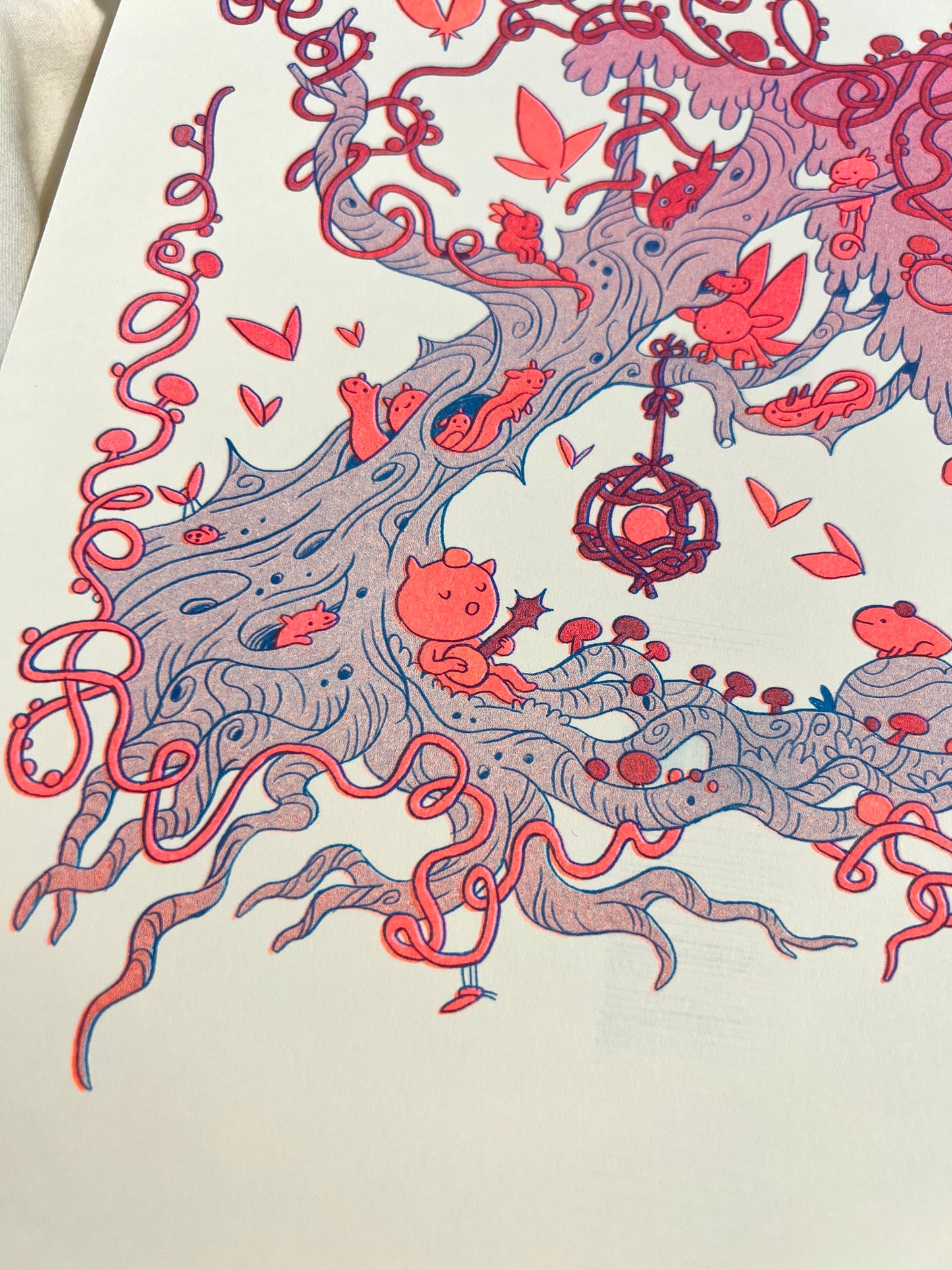 Forest Bugs Riso Print