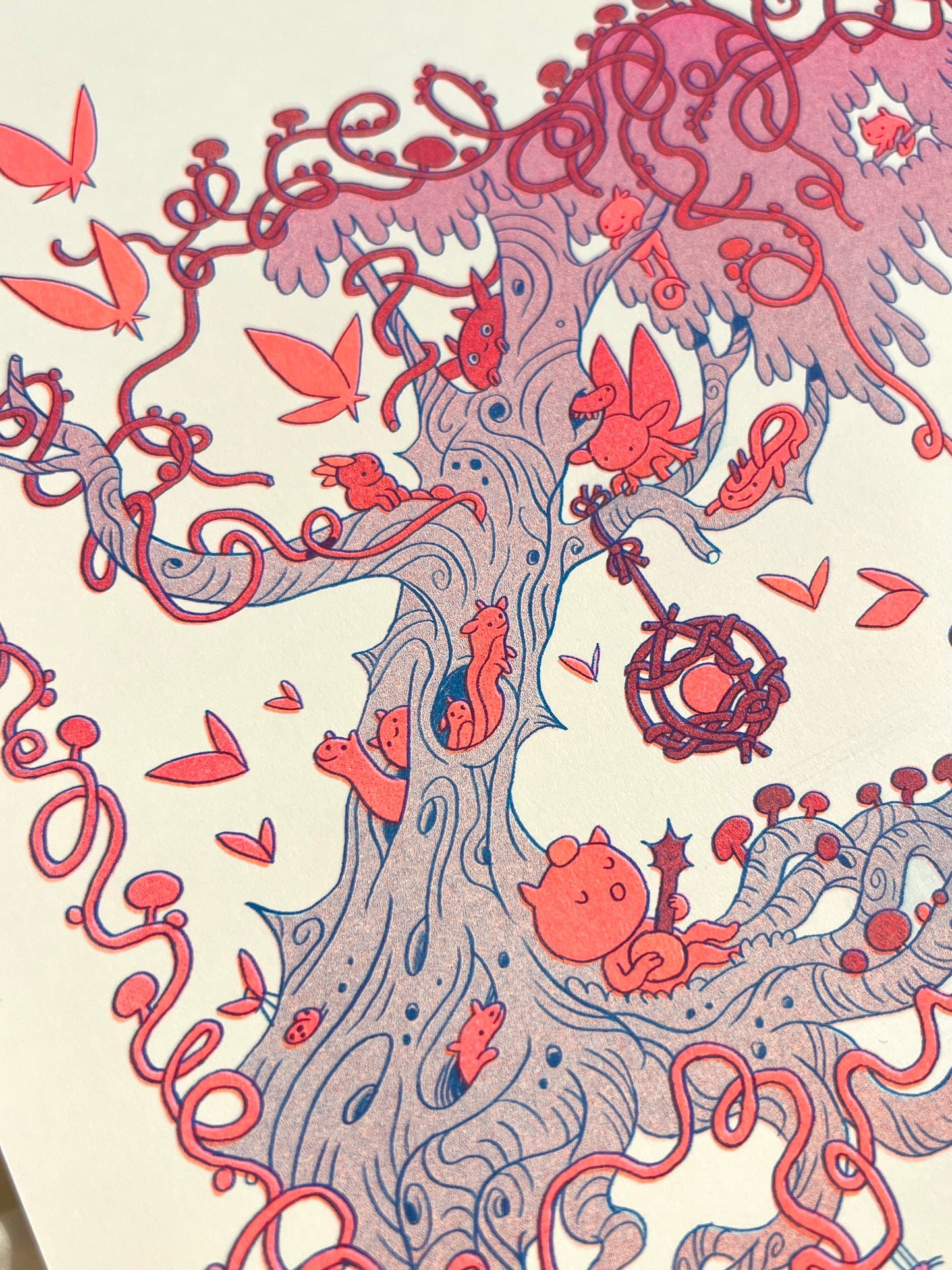 Forest Bugs Riso Print