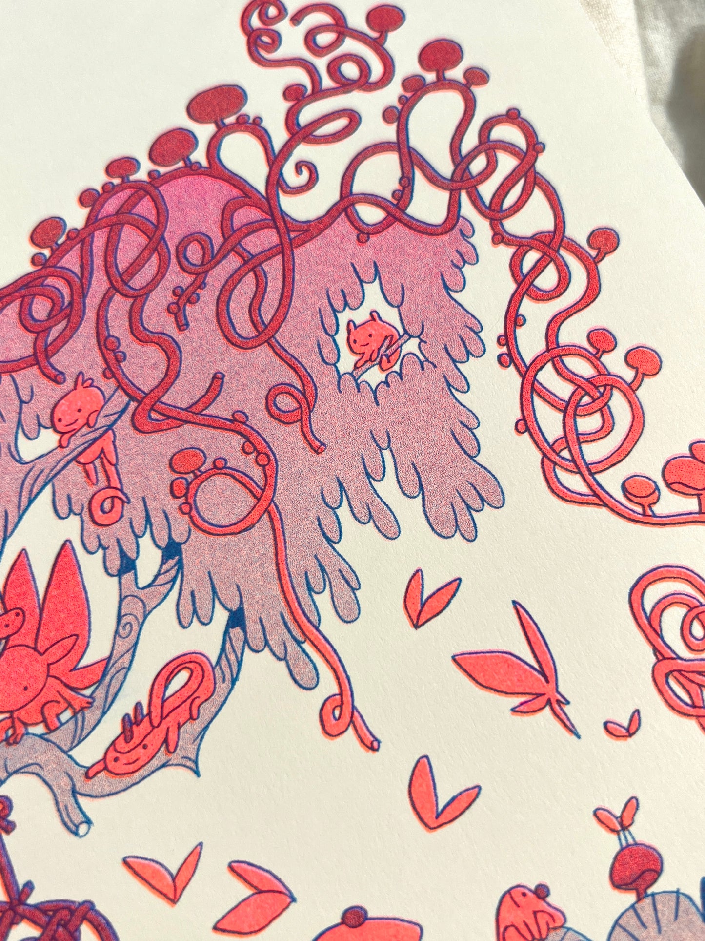 Forest Bugs Riso Print