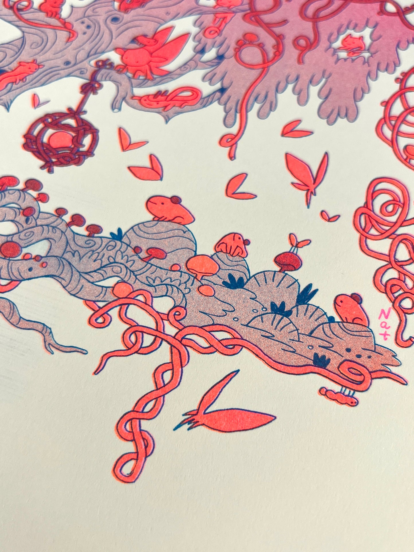 Forest Bugs Riso Print