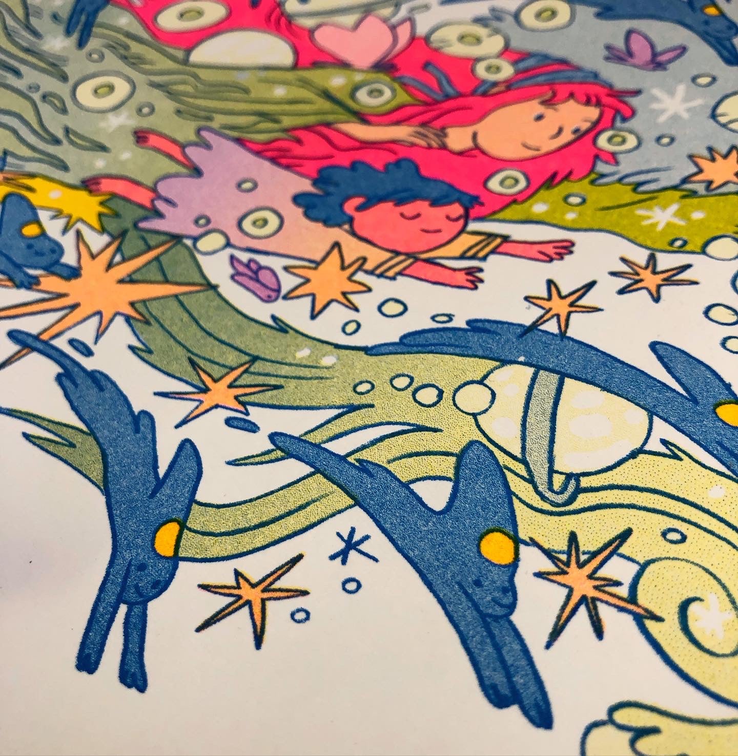 Across The Universe Riso Print