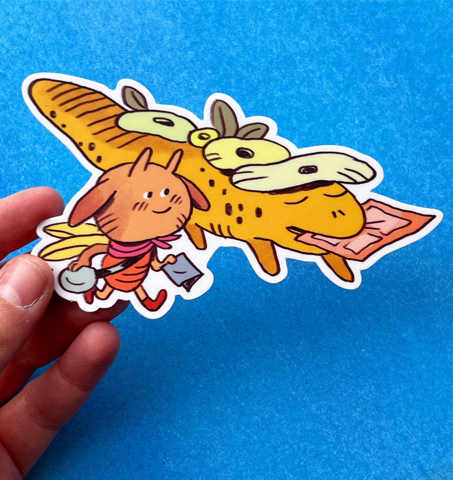 Flower Lizard Sticker