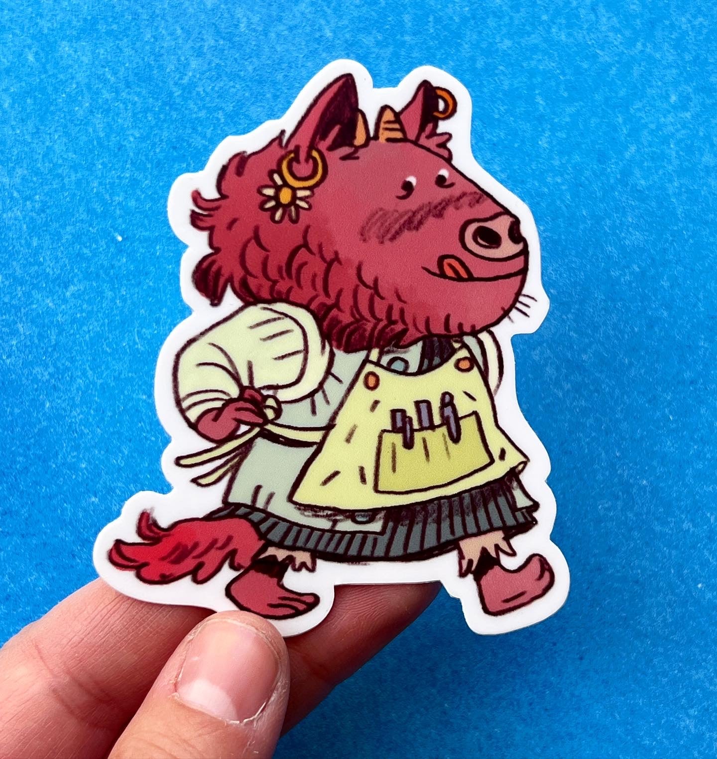 Art Apron Sticker