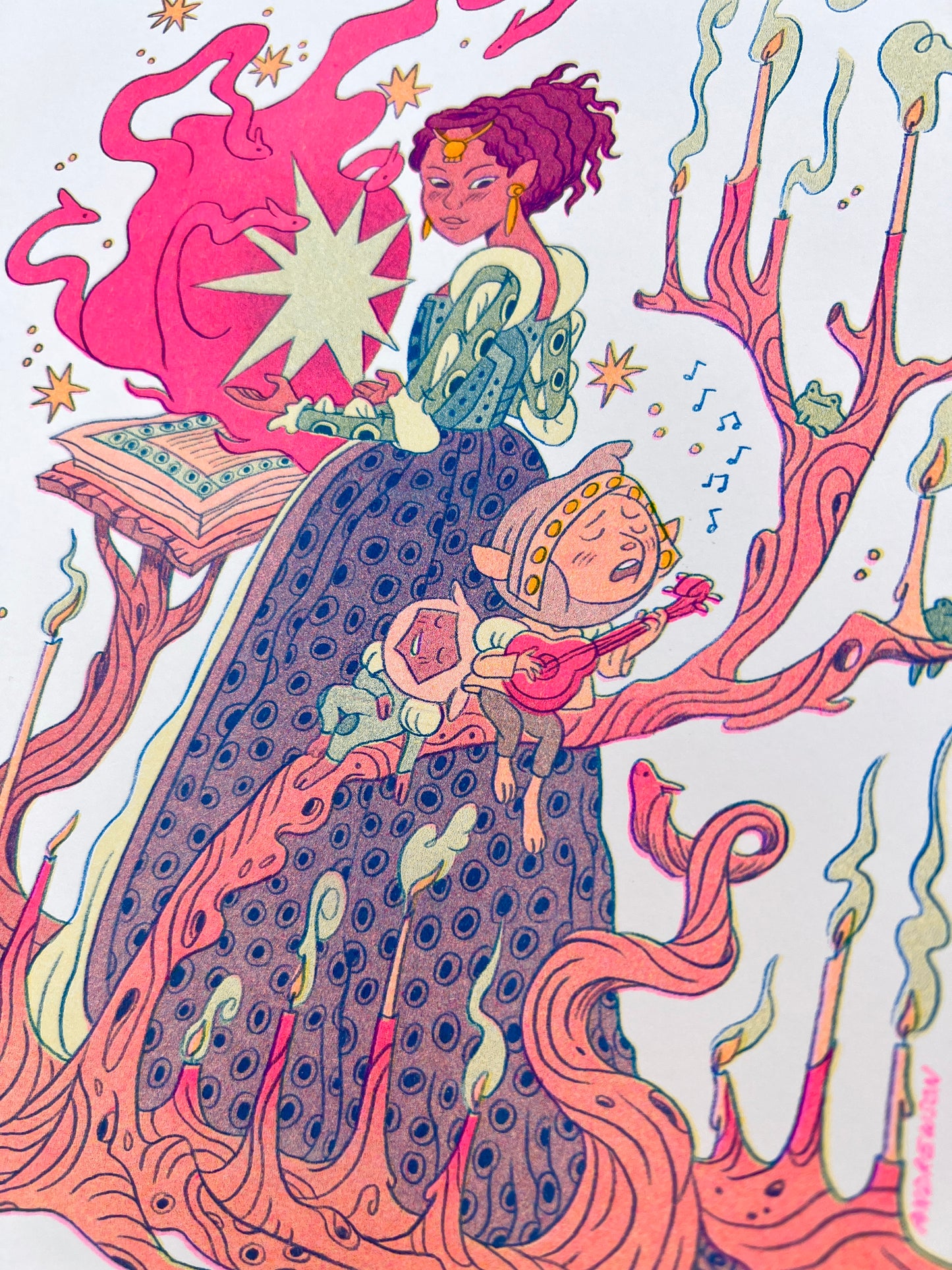 A Spell and a Song Riso Print