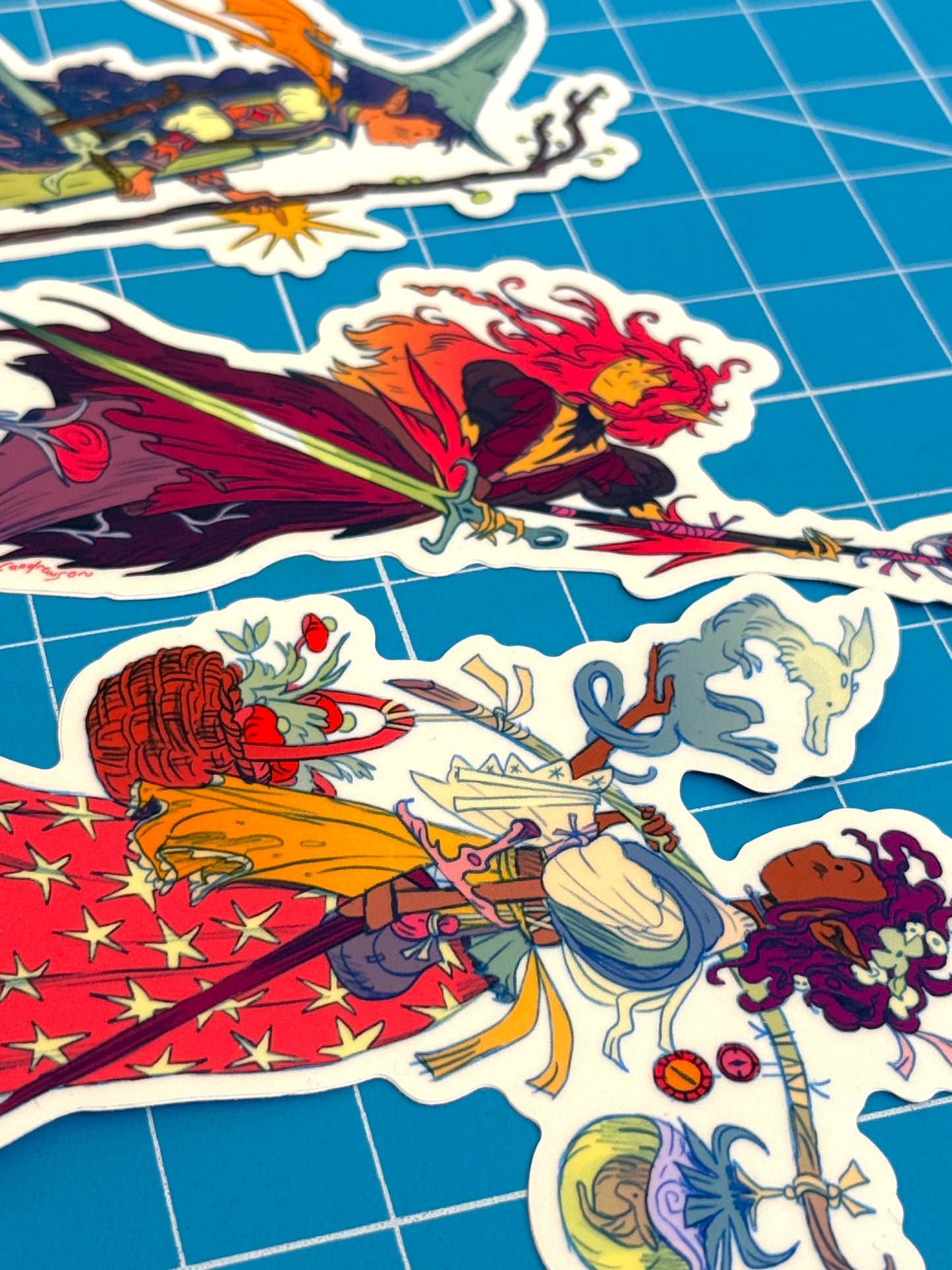 All Three Dragon Witch Stickers
